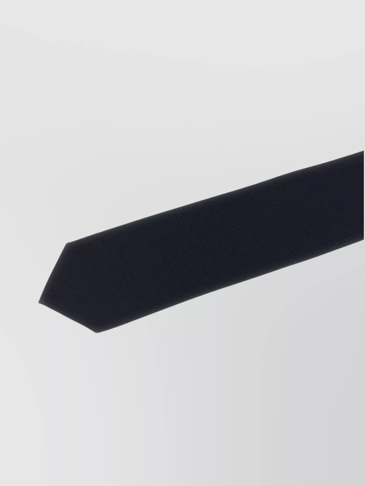 Brioni Slim Textured Wool Tie With Pointed Tip