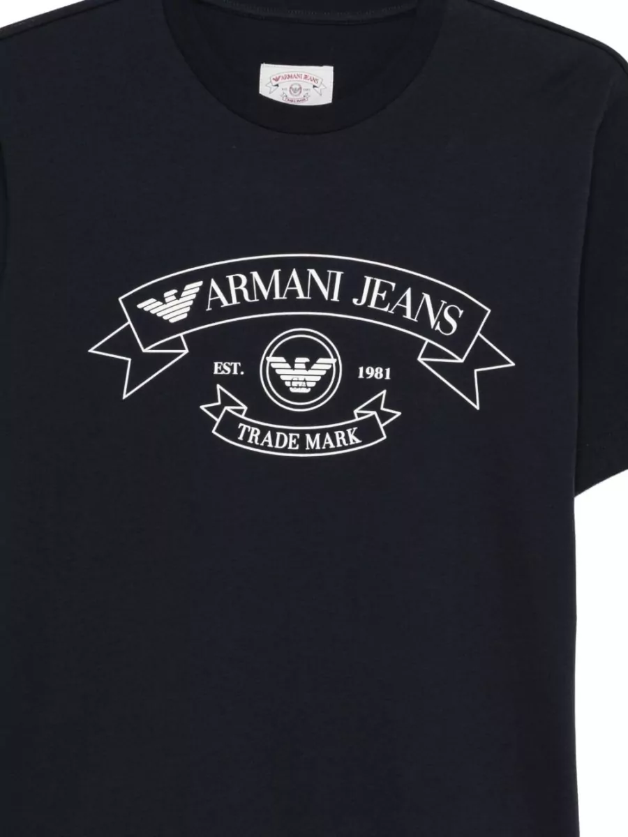 Emporio Armani Cotton Crew Neck Short Sleeve T-Shirt