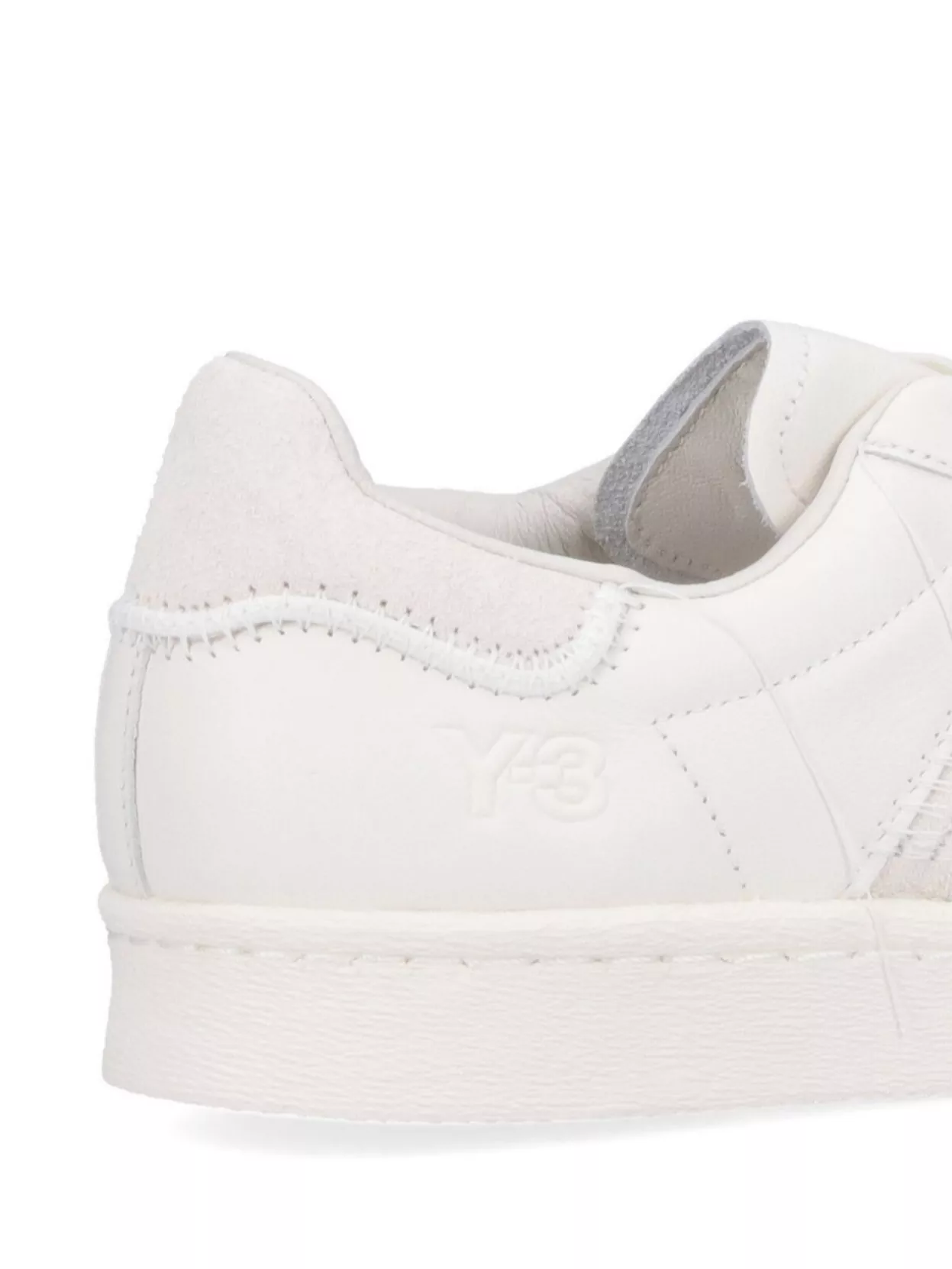 Y-3 Low Top Rubber Sole Sneakers In White