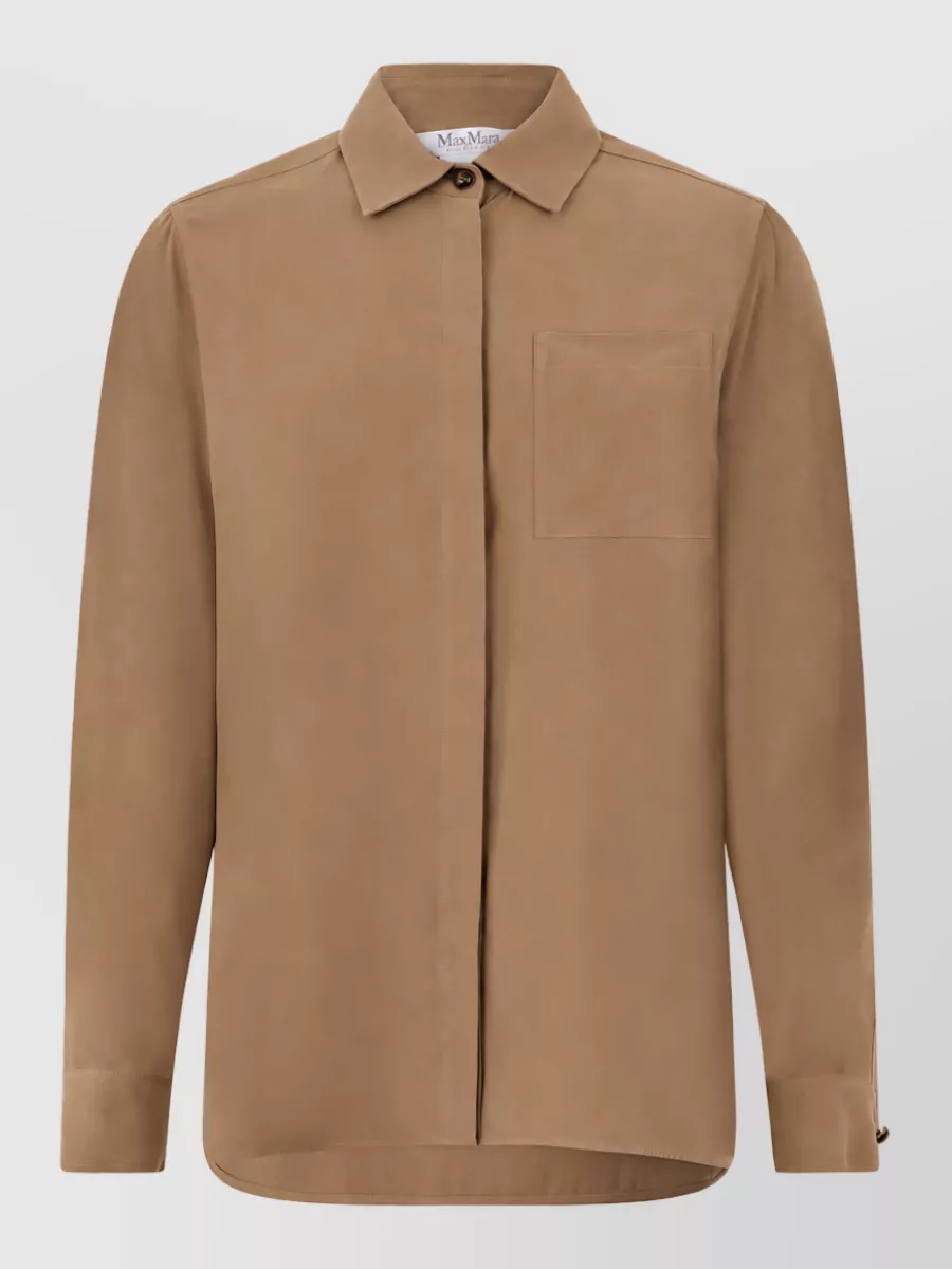 Max Mara Silk long-sleeve shirt