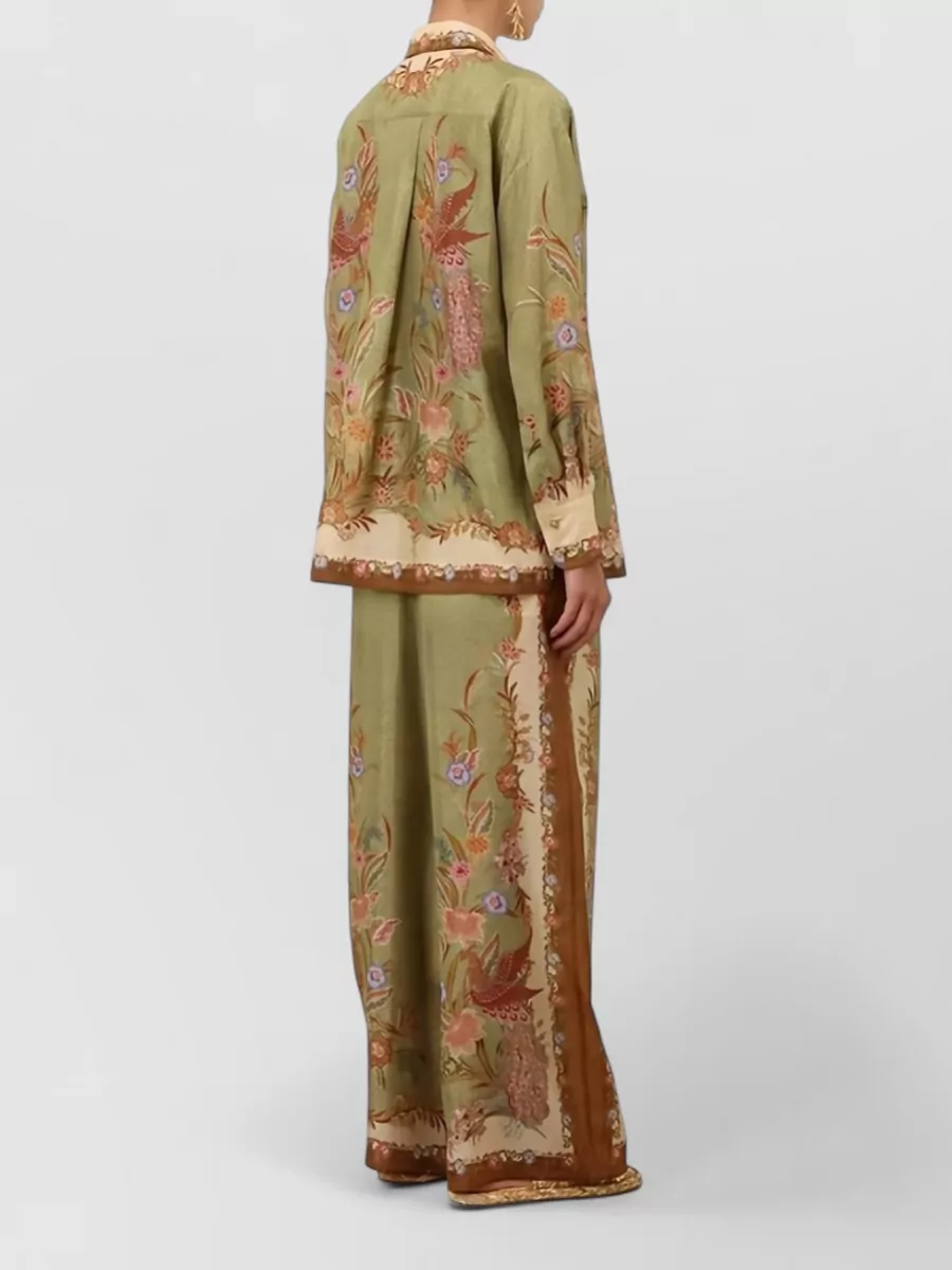 Zimmermann Silk Relaxed-Fit Printed Shirt