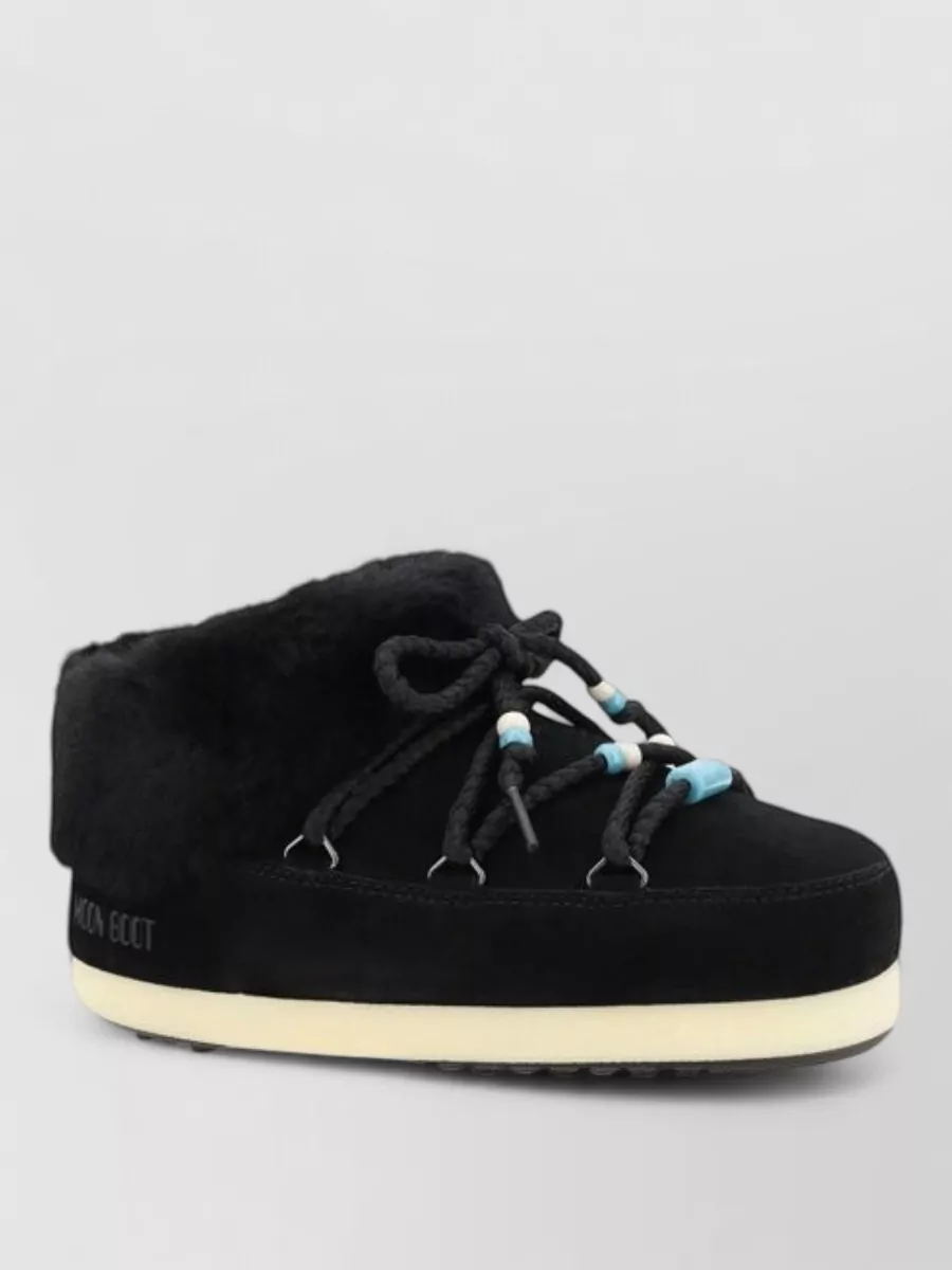 Moon Boot suede shearling ankle boots
