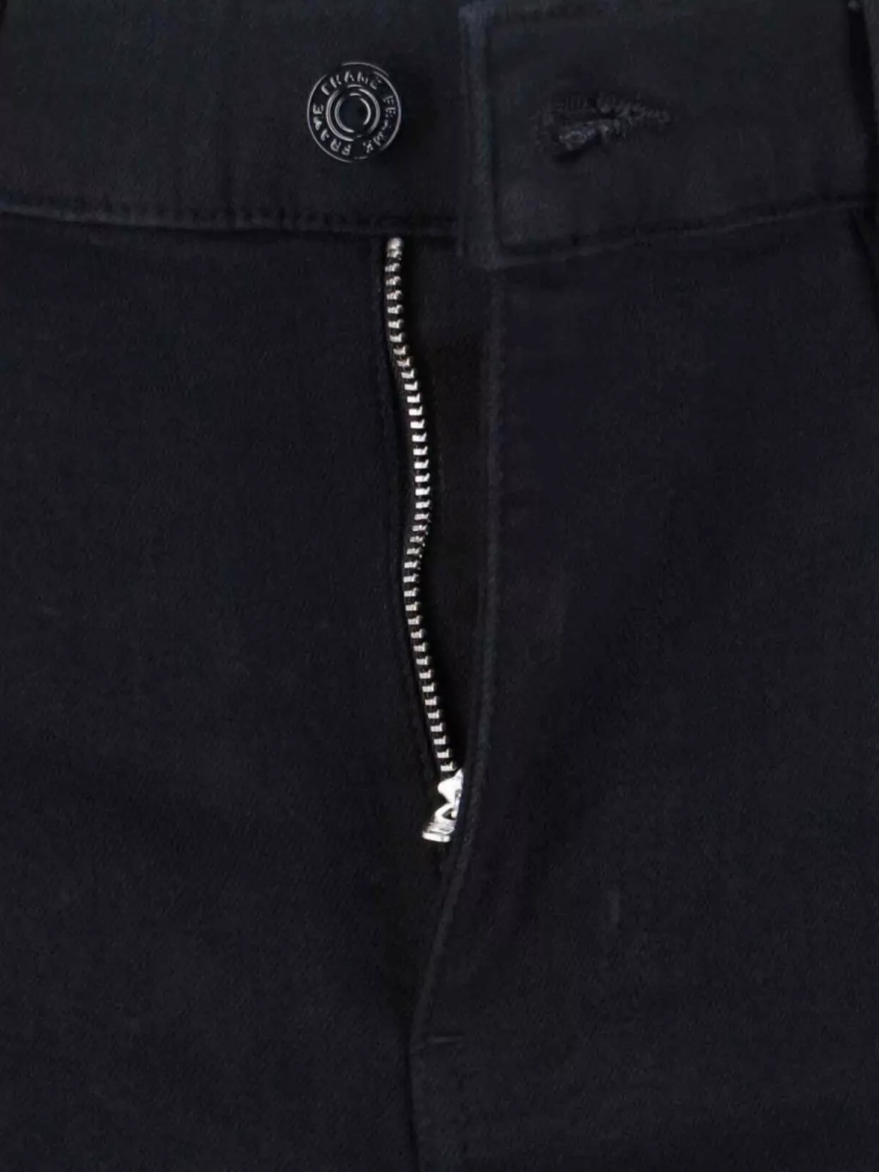 Frame Straight Trousers With Pockets And Belt Loops