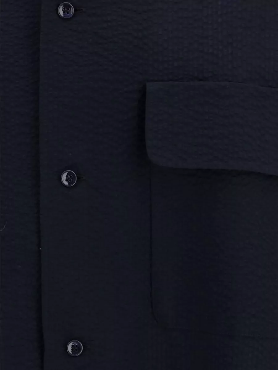Giorgio Armani Cotton long-sleeve shirt jacket