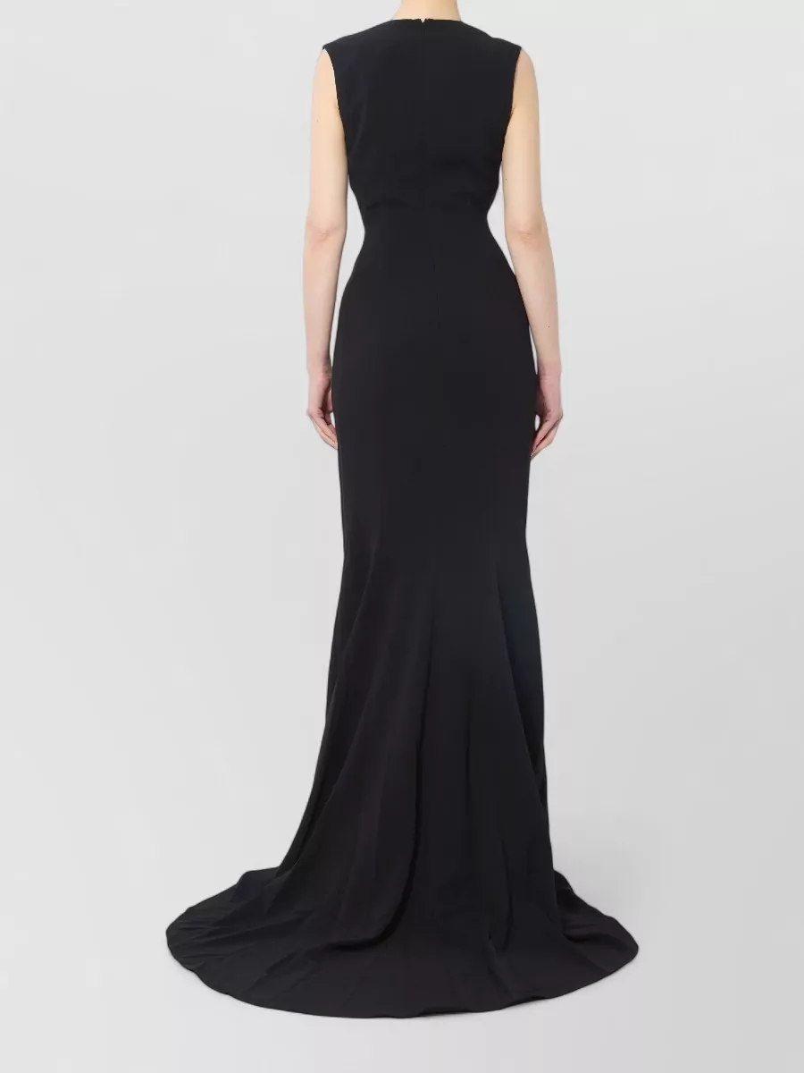 Solace London V-Neck Slim-Fit Maxi Gown