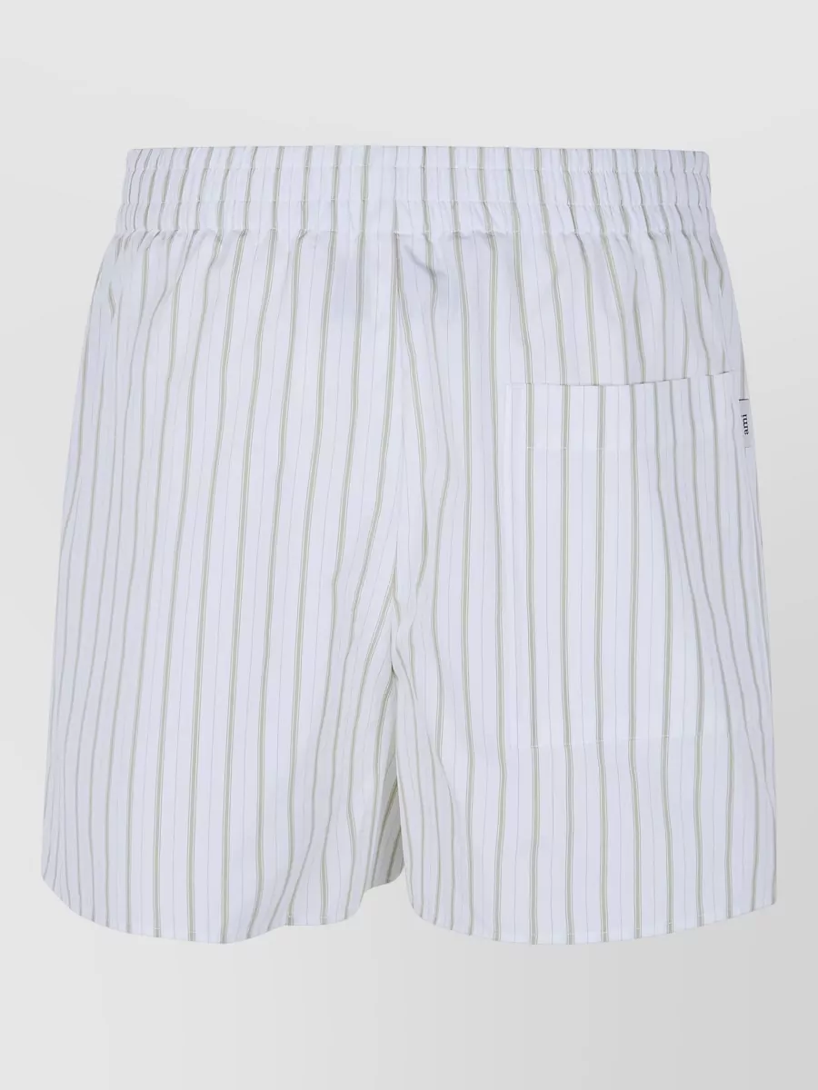 Ami Paris Elasticated Knee-Length Shorts