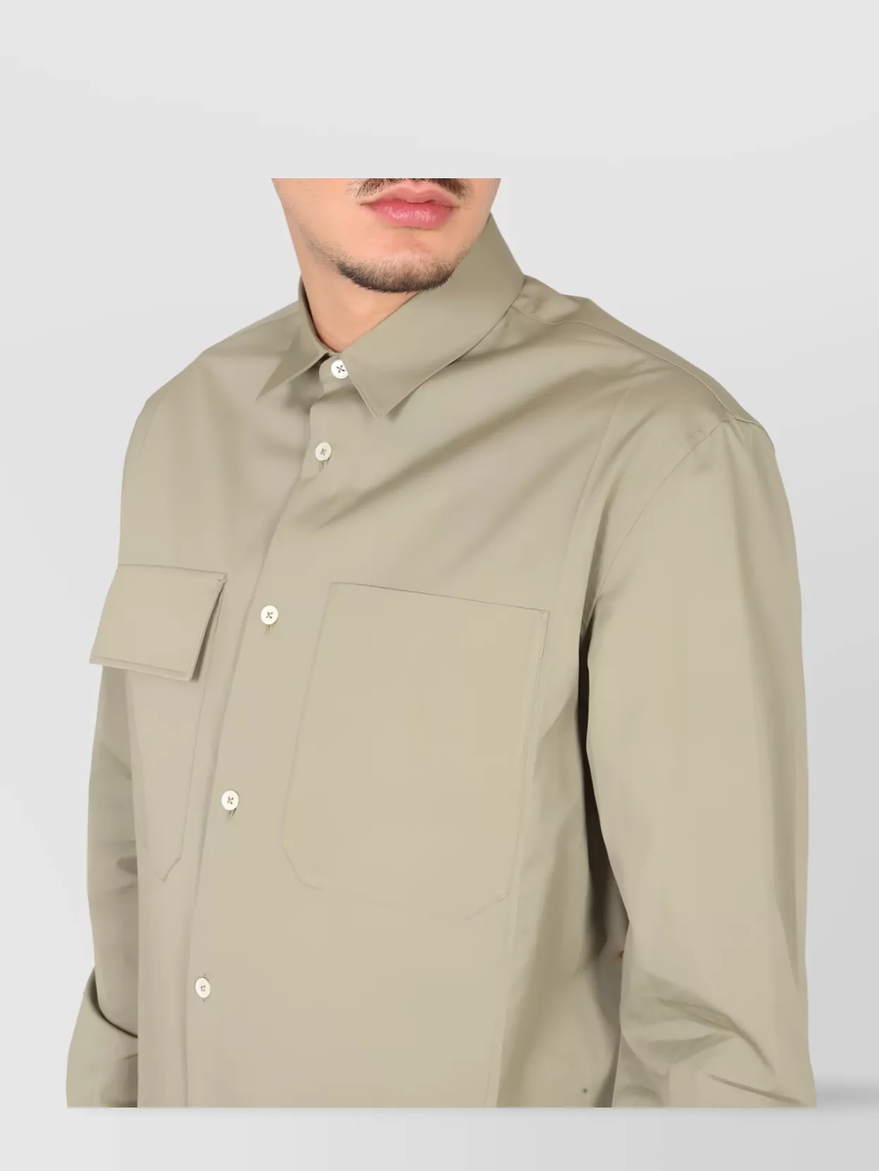 Jil Sander Cotton Shirt With Pockets And Collar