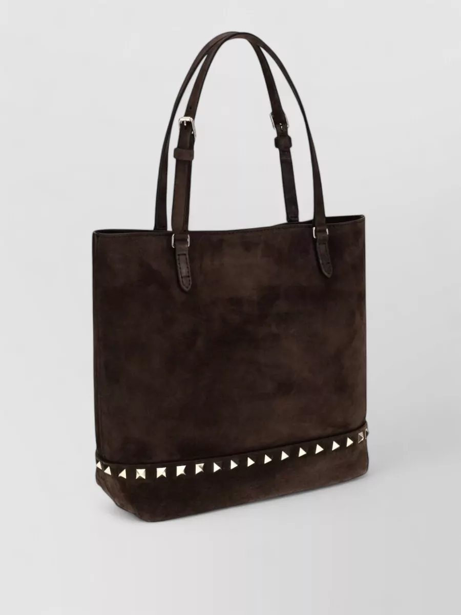 Valentino Garavani rockstud small leather tote bag
