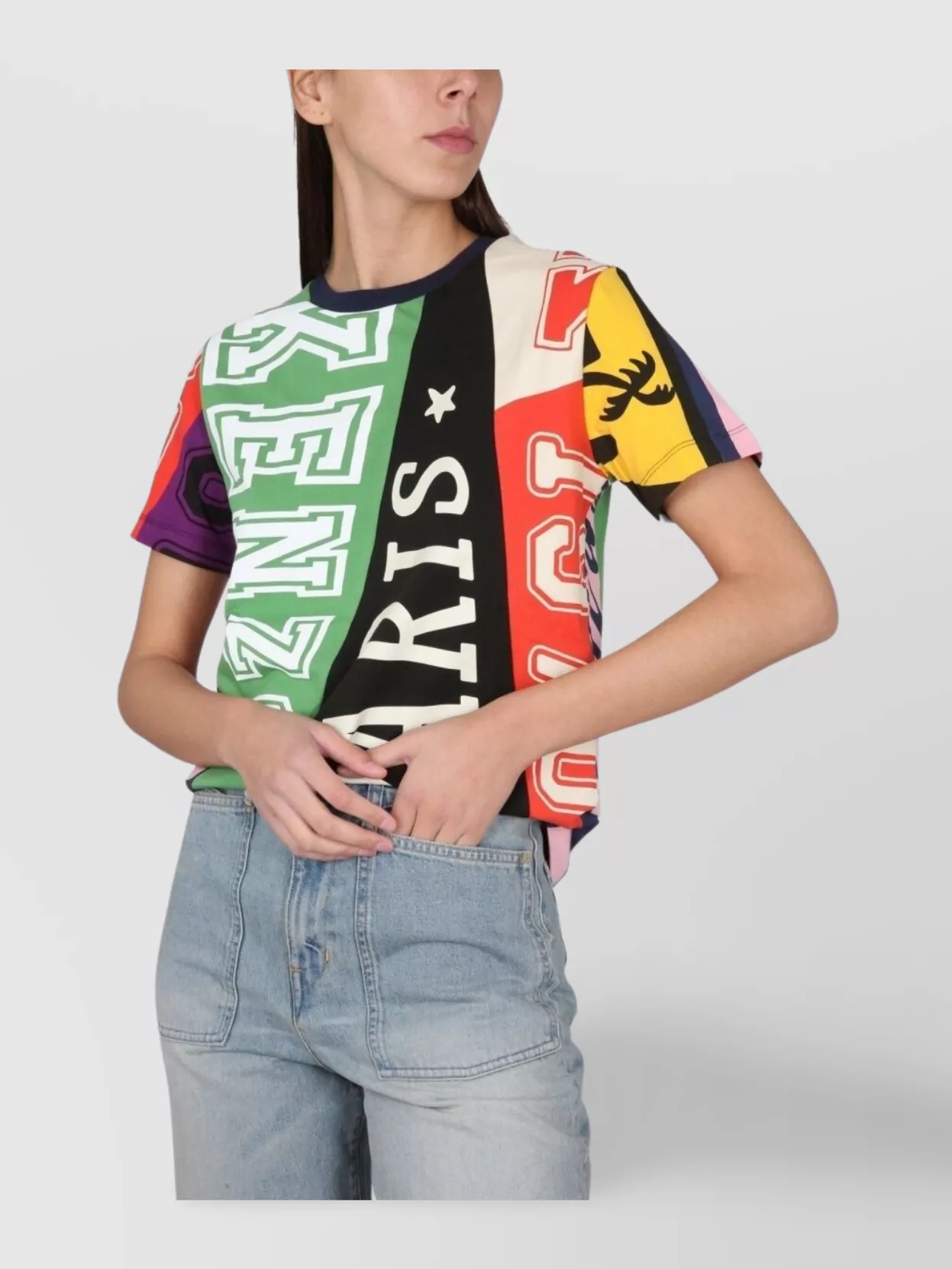 Kenzo Graphic Print Crewneck T-Shirt
