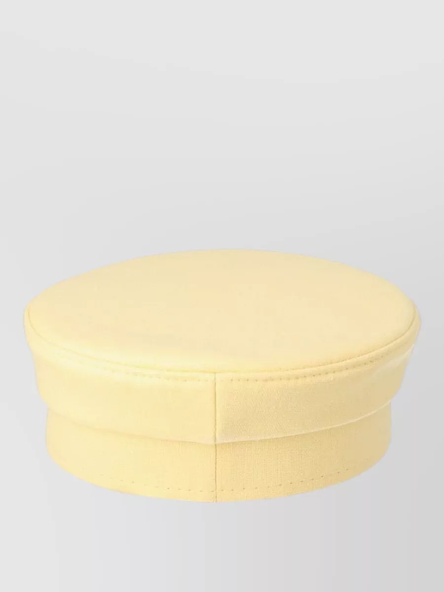 Ruslan Baginskiy Flat Top Hat Decorative Stitching Detail