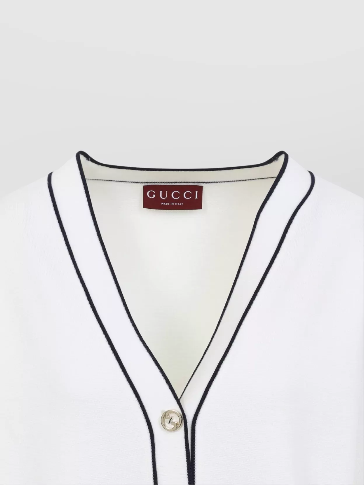 Gucci Incrocio Gg Ribbed-knit Cardigan