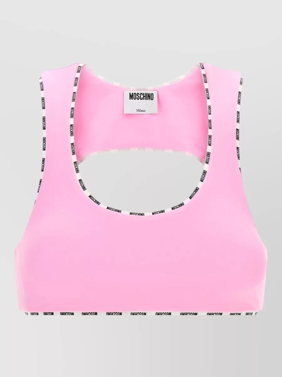 Moschino stretch technical sports bra