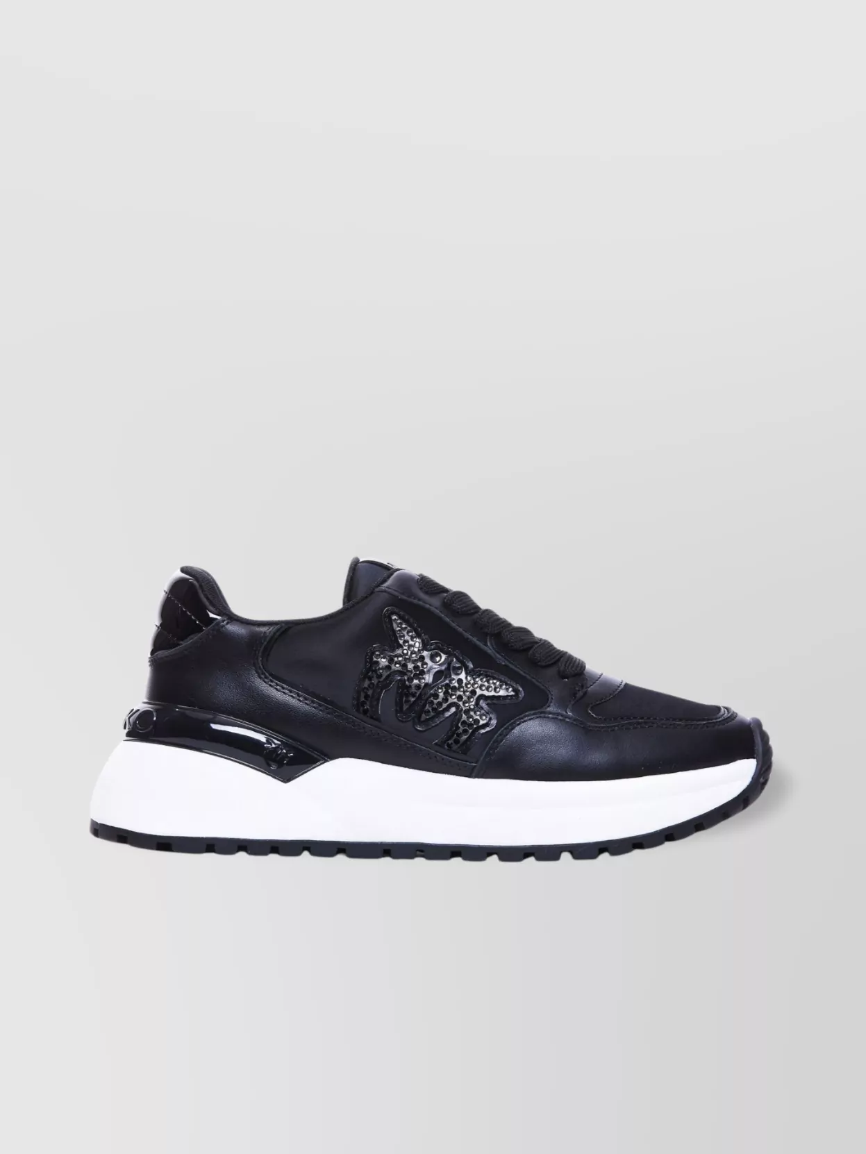 Shop Pinko Gem Embellished Low Top Sneakers