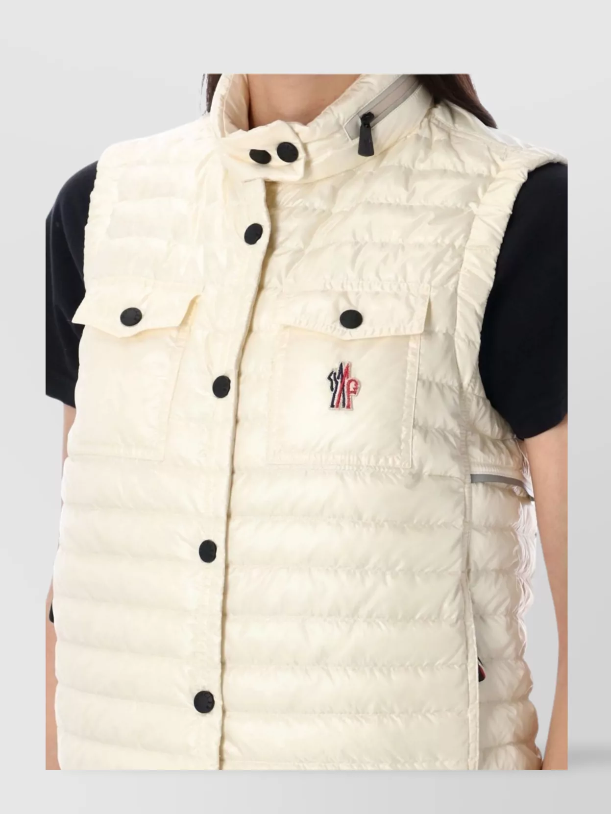 Moncler Padded Nylon Vest Logo Patch