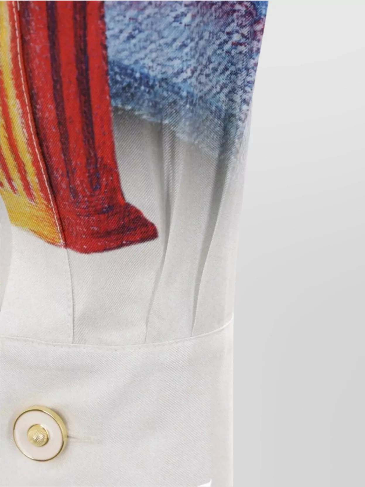 Casablanca Acropolis Graphic Print Pleated Shirt