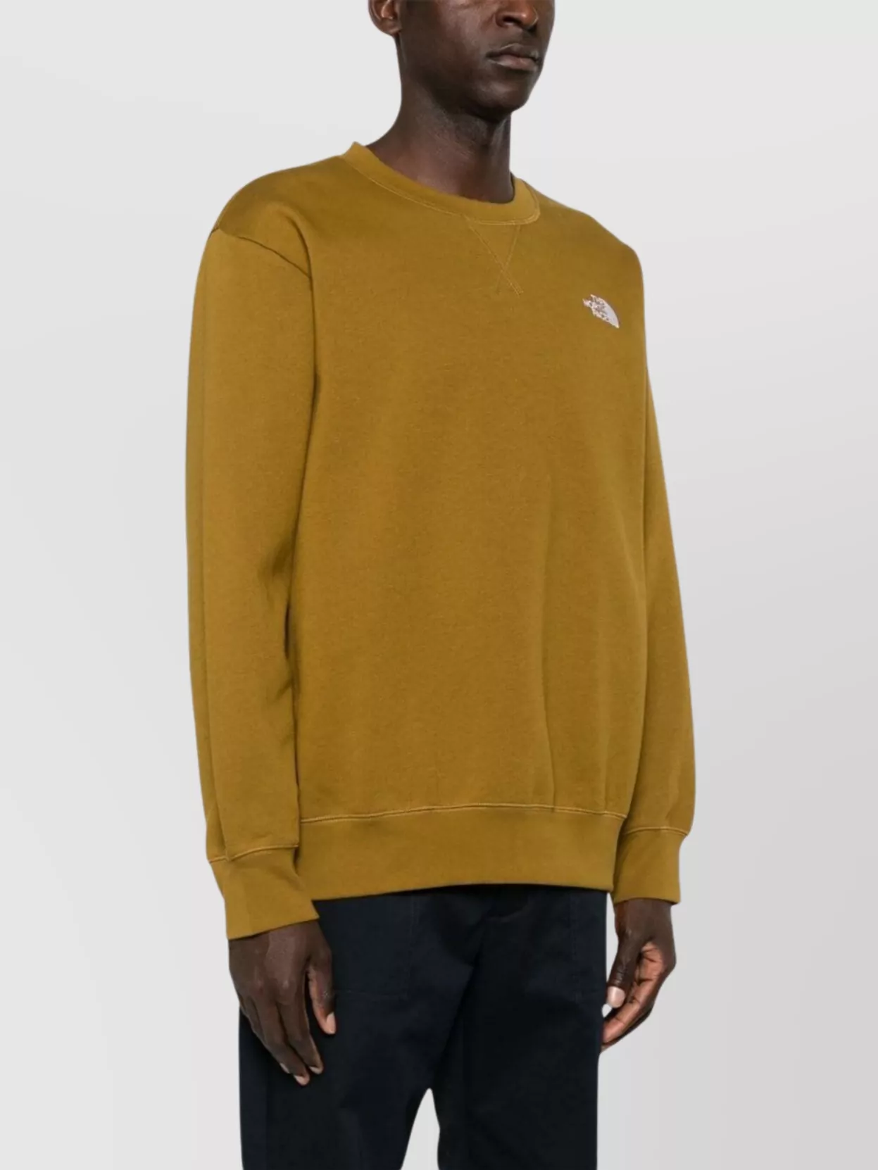 Shop The North Face Crew Neck Cotton Blend Sweatshirt In Brown