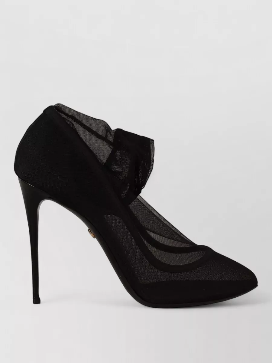 Dolce&Gabbana Mesh Gathered Pumps