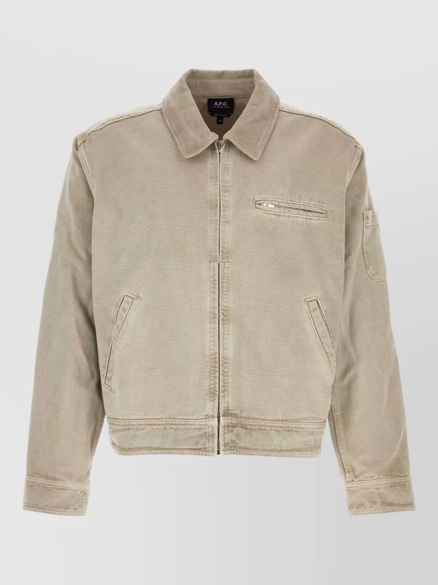 A.P.C. denim single-breasted coat