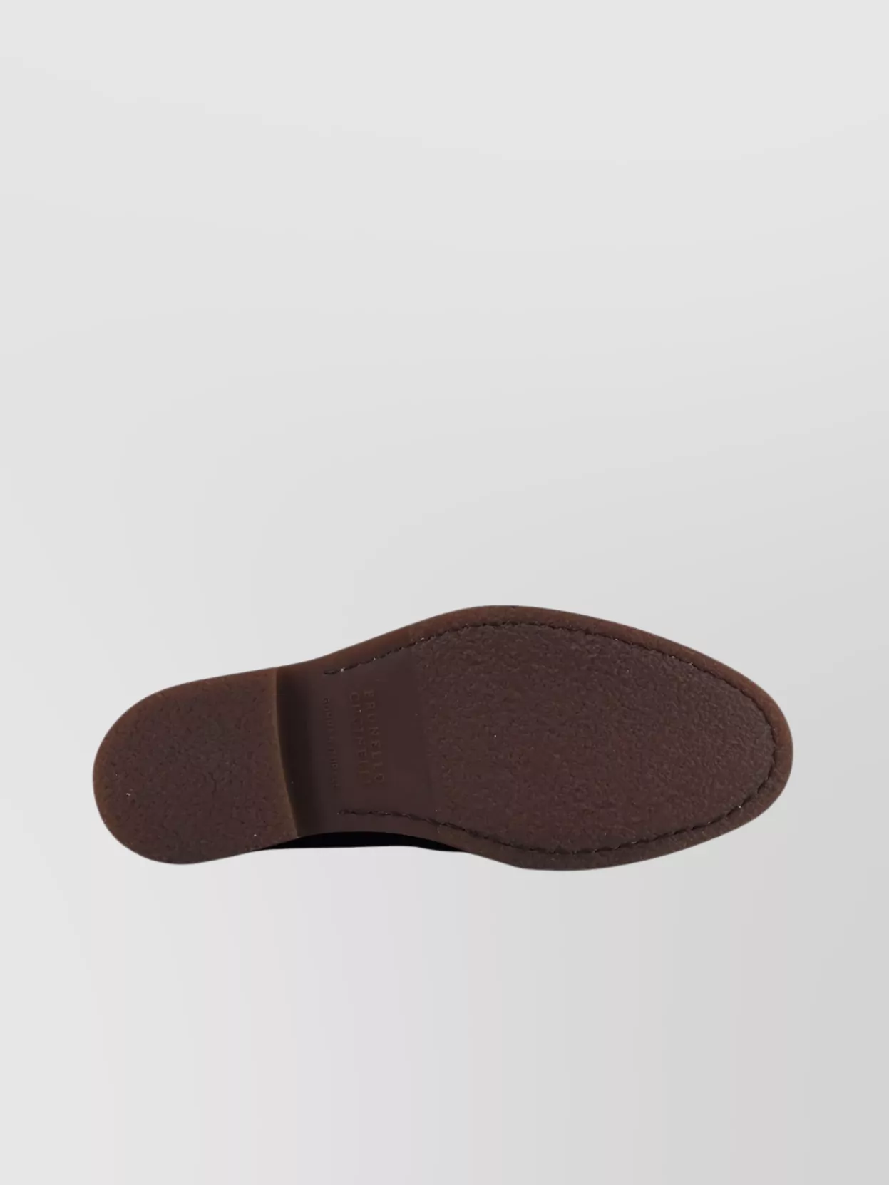 Brunello Cucinelli Leather Slip-On Loafers Rubber Sole