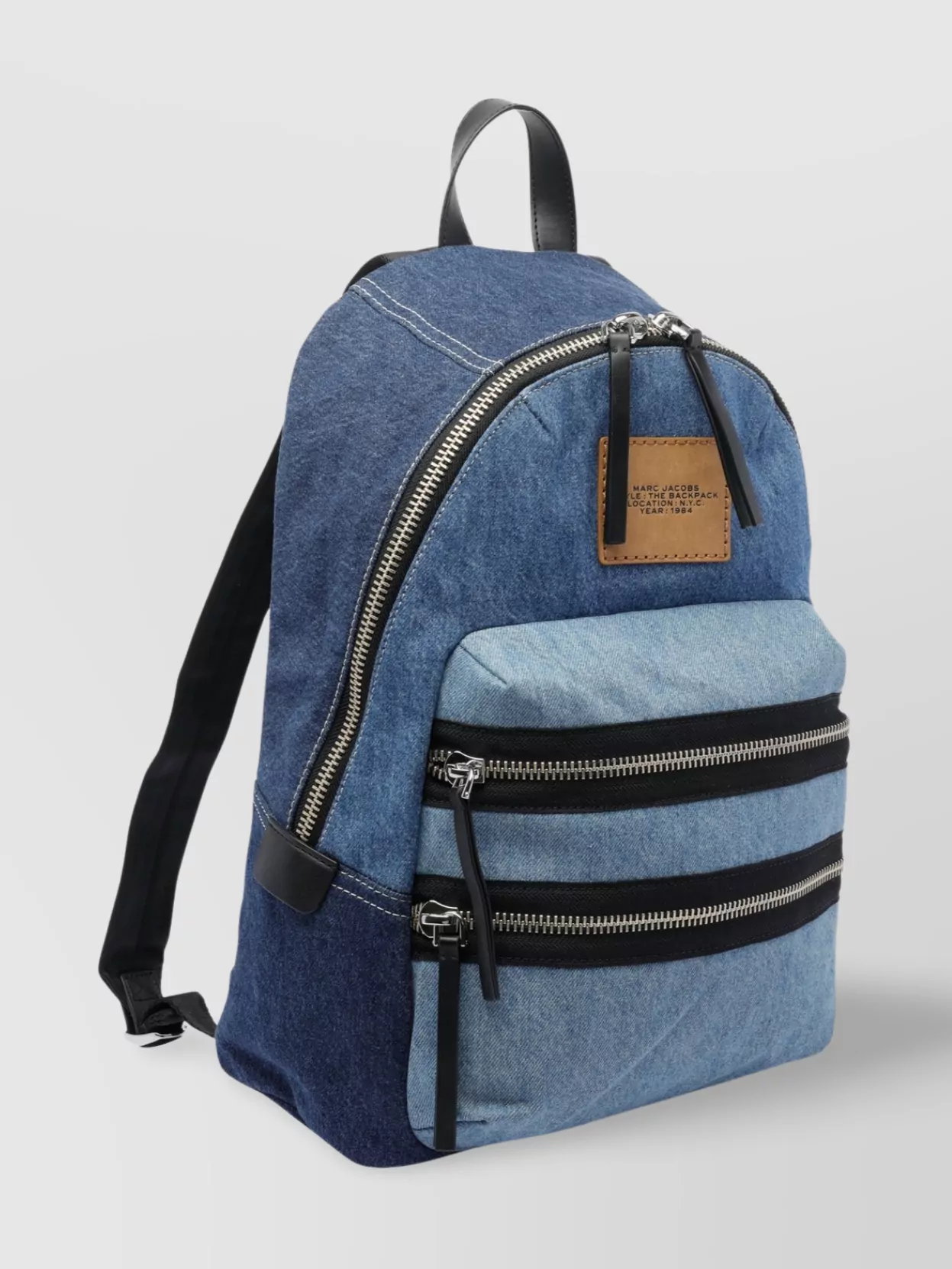 Marc Jacobs The Large Backpack Backpack In Blue Cotton