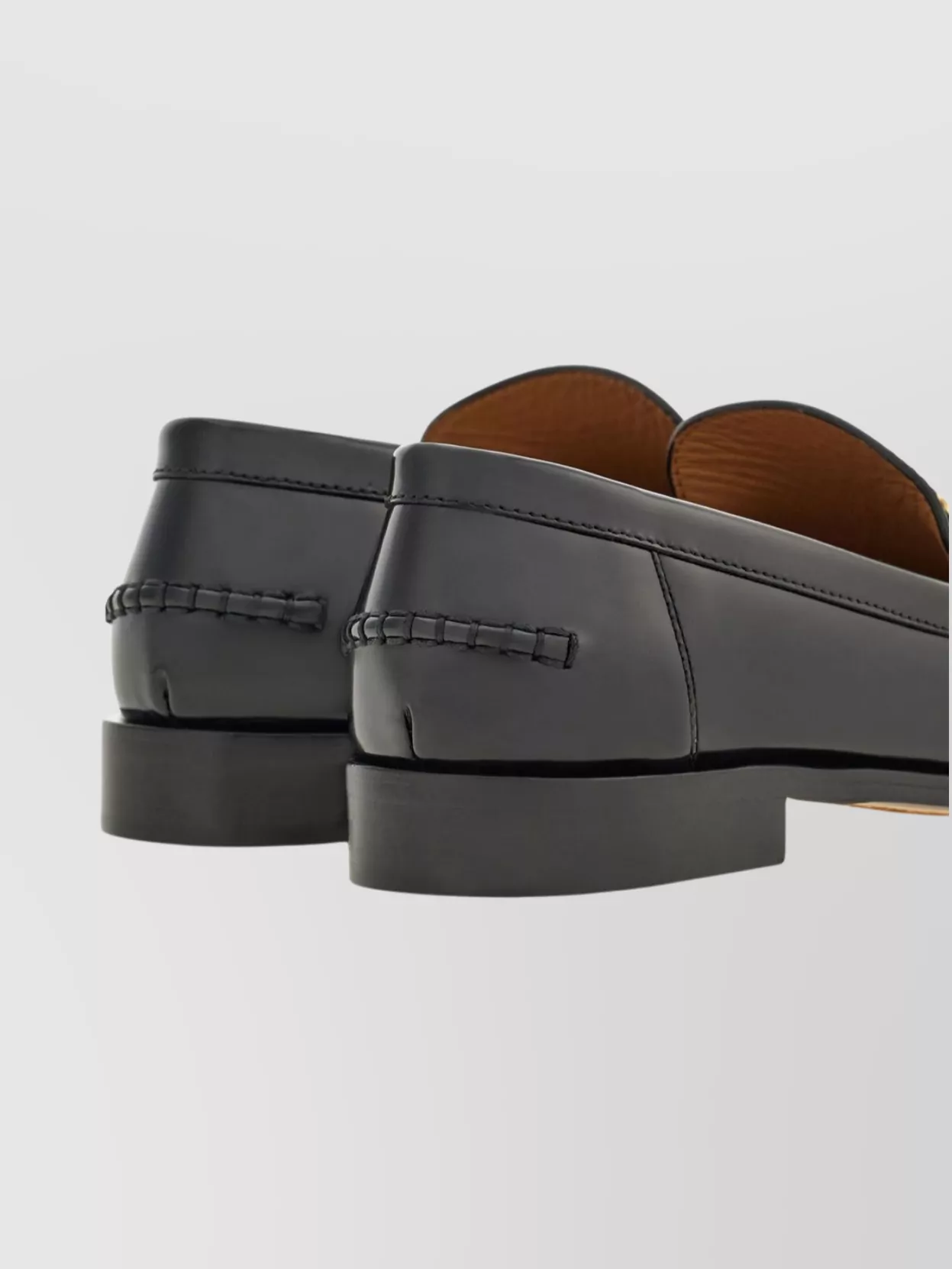 Ferragamo Loafers Polished Calfskin Golden Detail