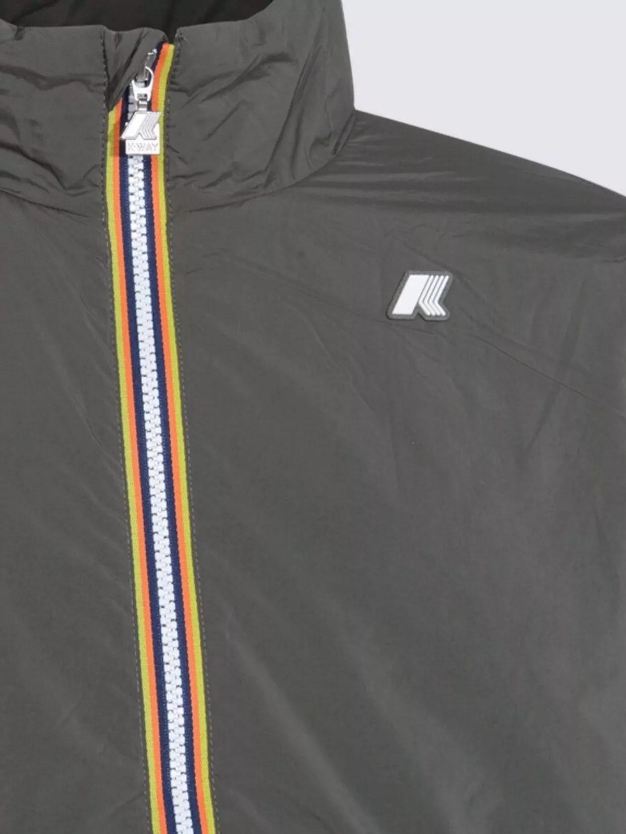 K-Way Stylish Jacket With High Collar And Side Pockets