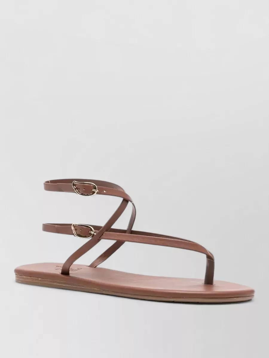 Ancient Greek Sandals Leather Flat Sandals
