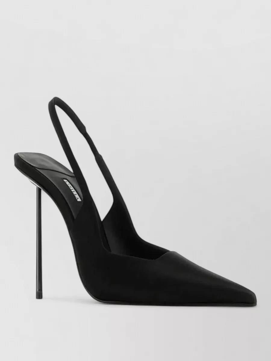 Le Silla silk satin slingback pumps