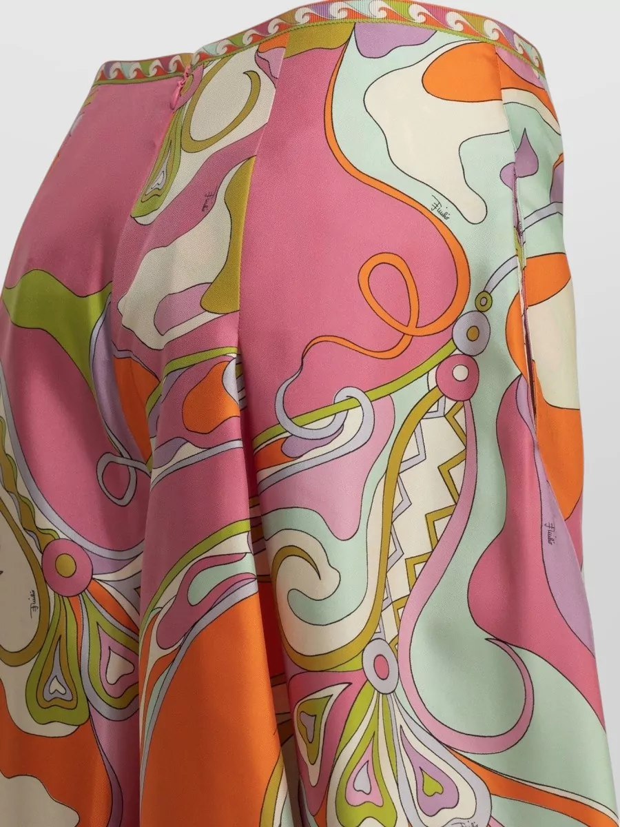 Pucci Silk A-Line Skirt
