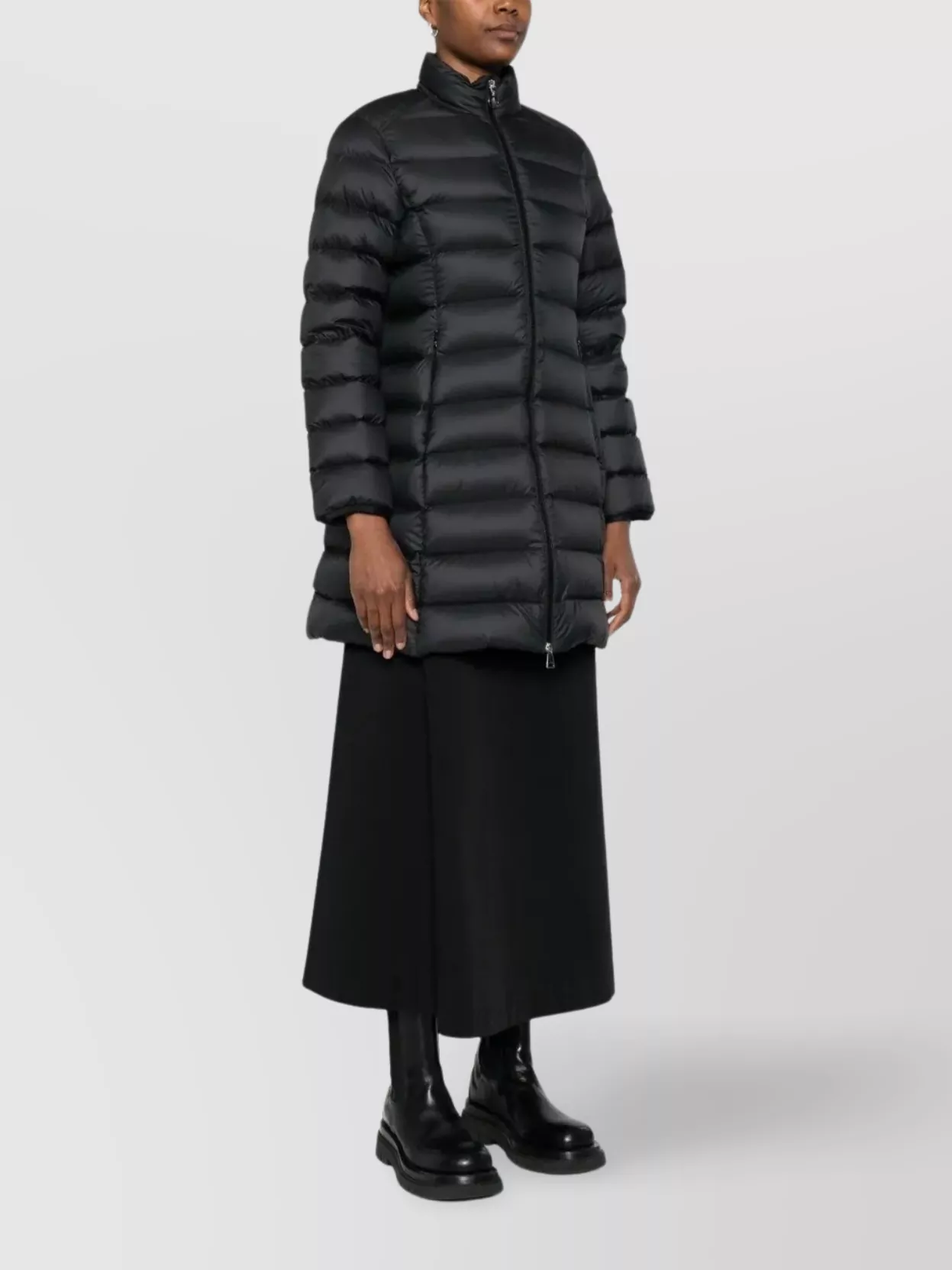 Moncler Puffer Jacket Long High Collar