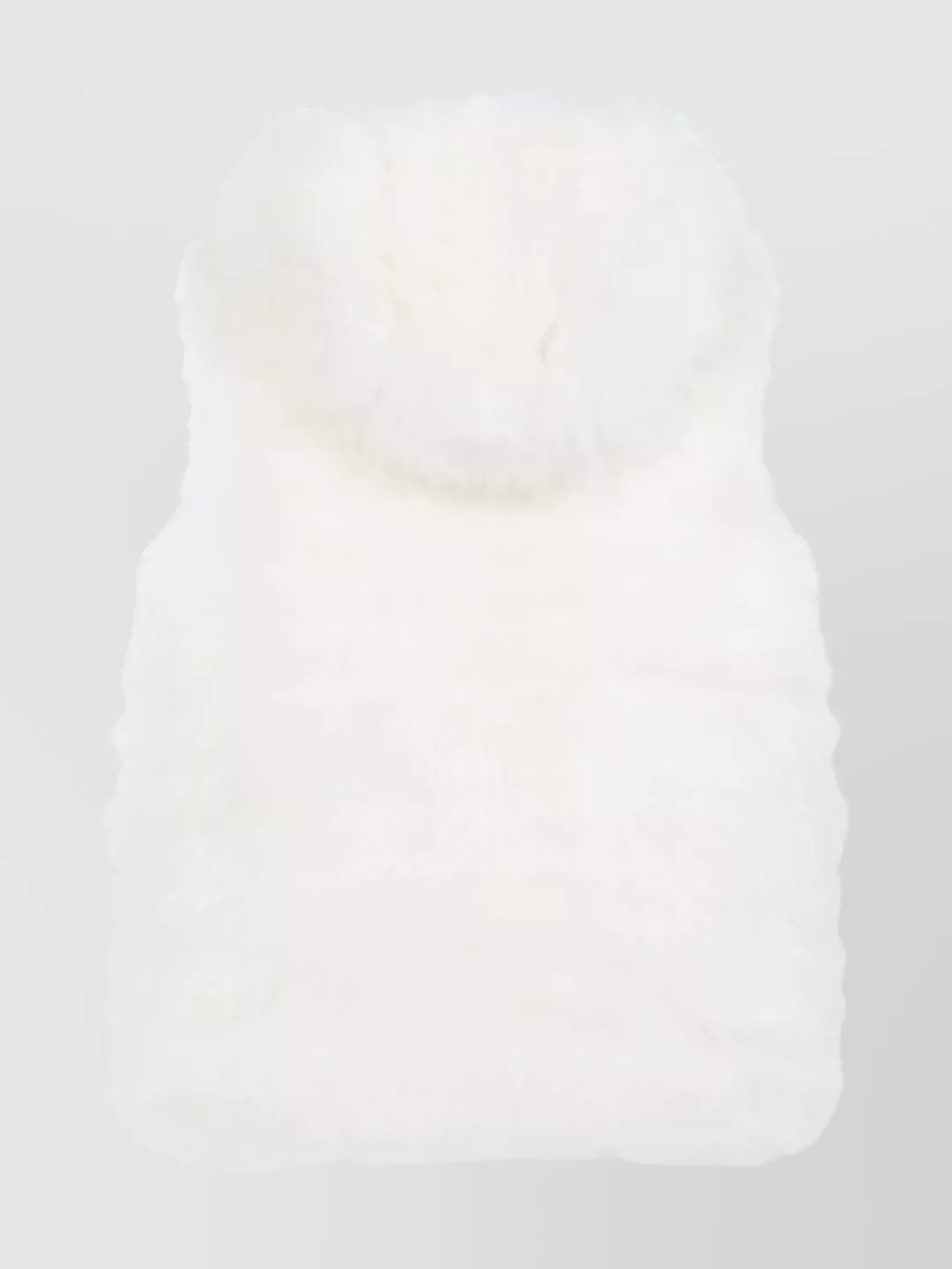 Yves Salomon Hooded Sleeveless Padded Jacket Side Pockets