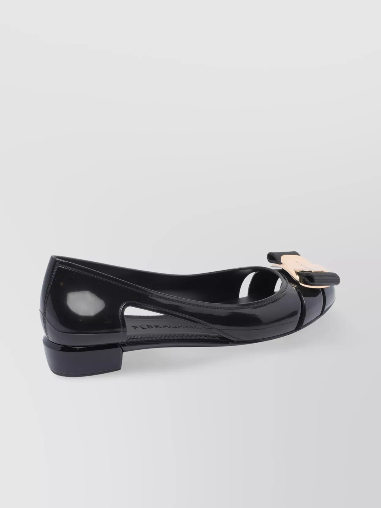 Ferragamo Jelly Ballet Flats Cut-Out Design