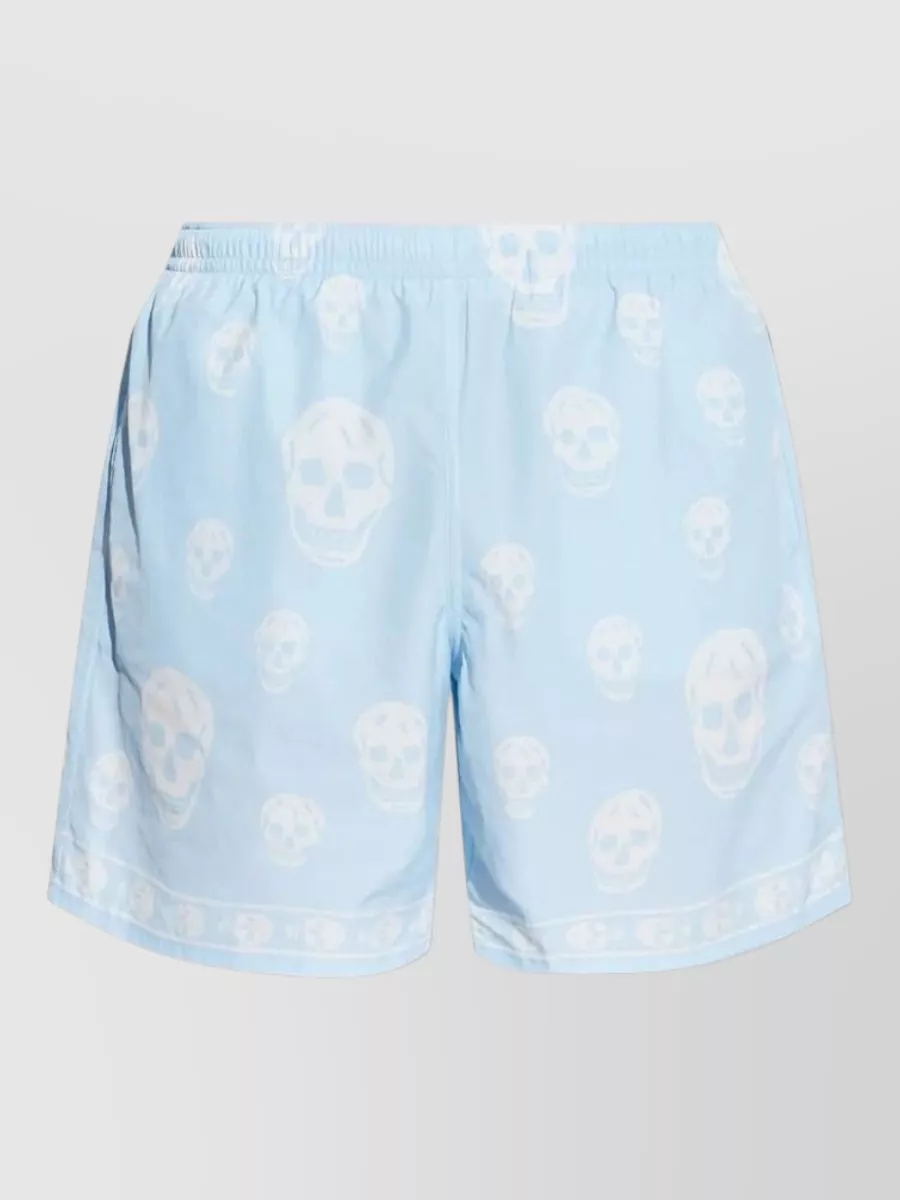 Alexander McQueen Skull-print swim shorts