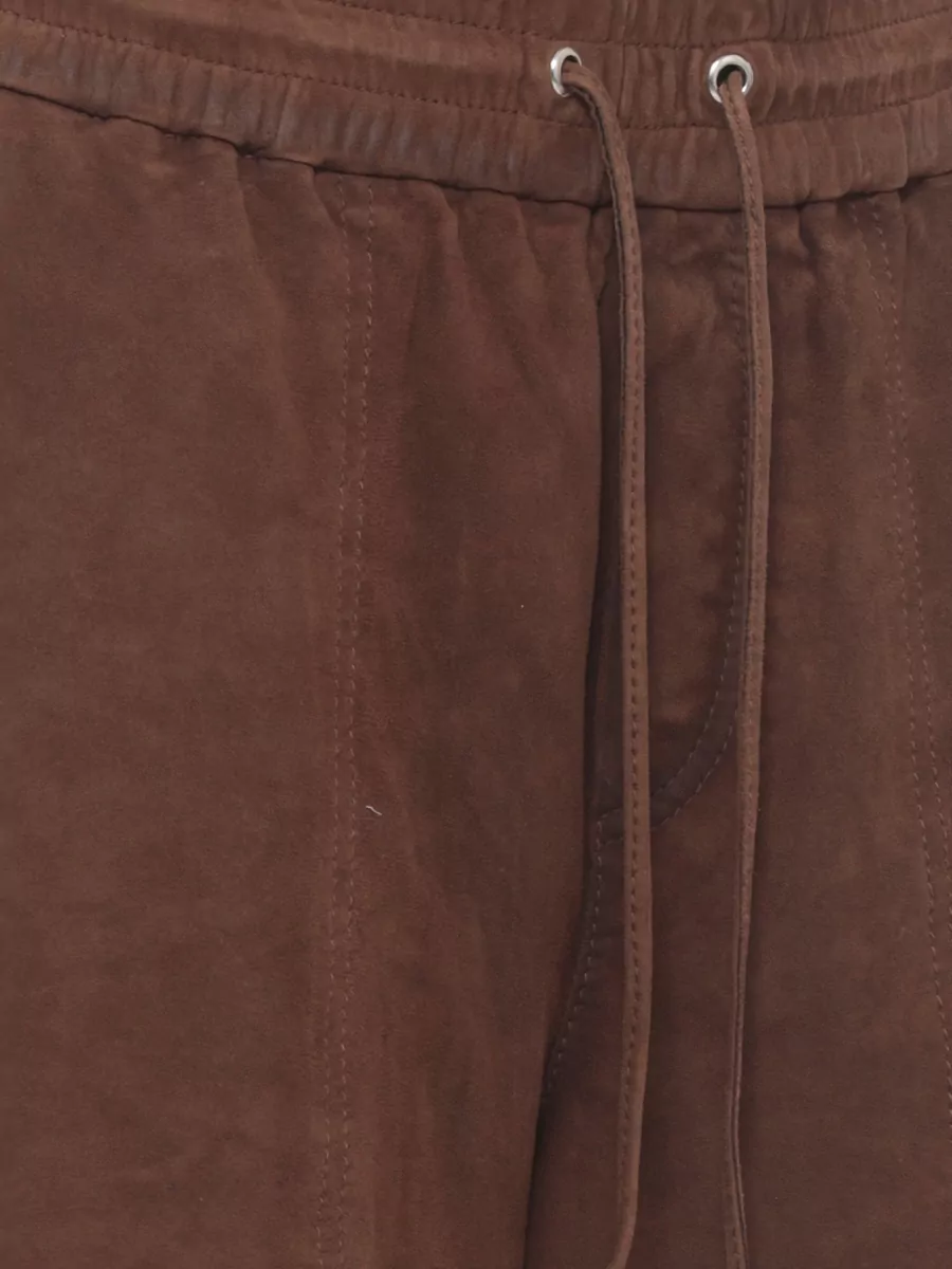 Parosh Leather Knee-Length Shorts
