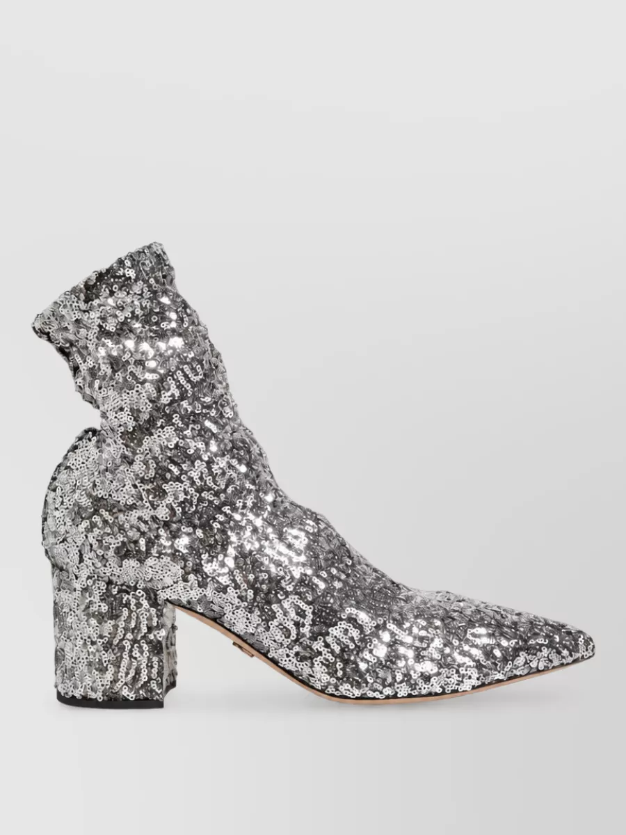 Dolce&Gabbana Sequined Short Boots