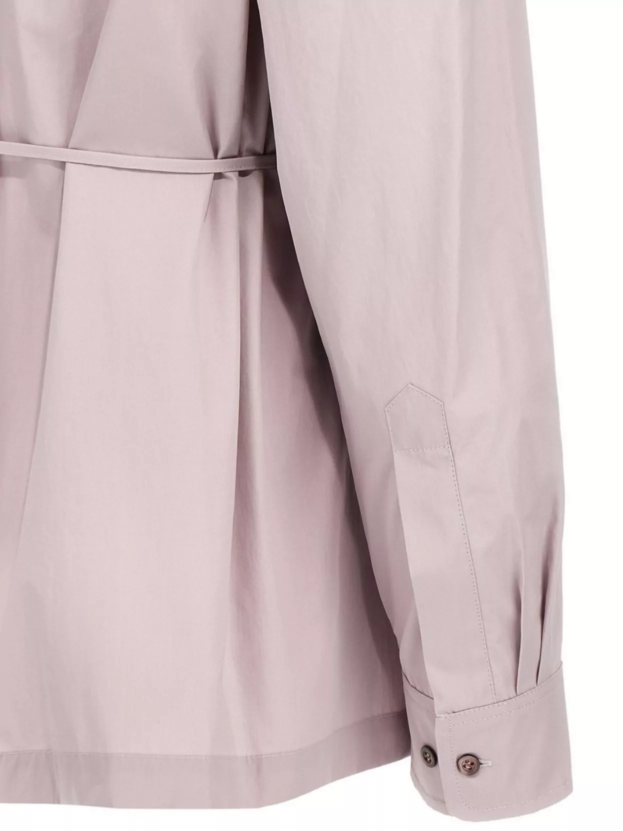 Dries Van Noten Wrap Design Shirt With Pleated Back In Pink
