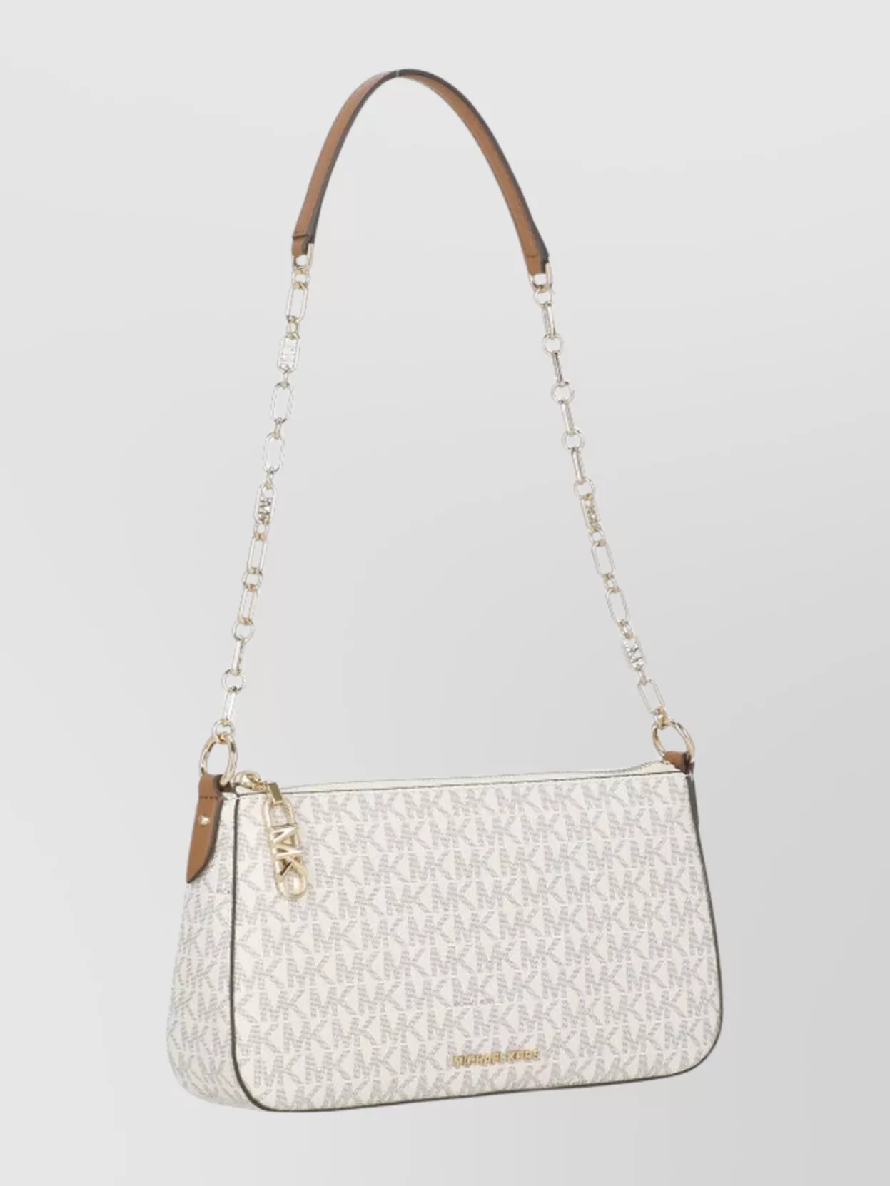 Michael Michael Kors Monogram Shoulder Bag Leather Strap