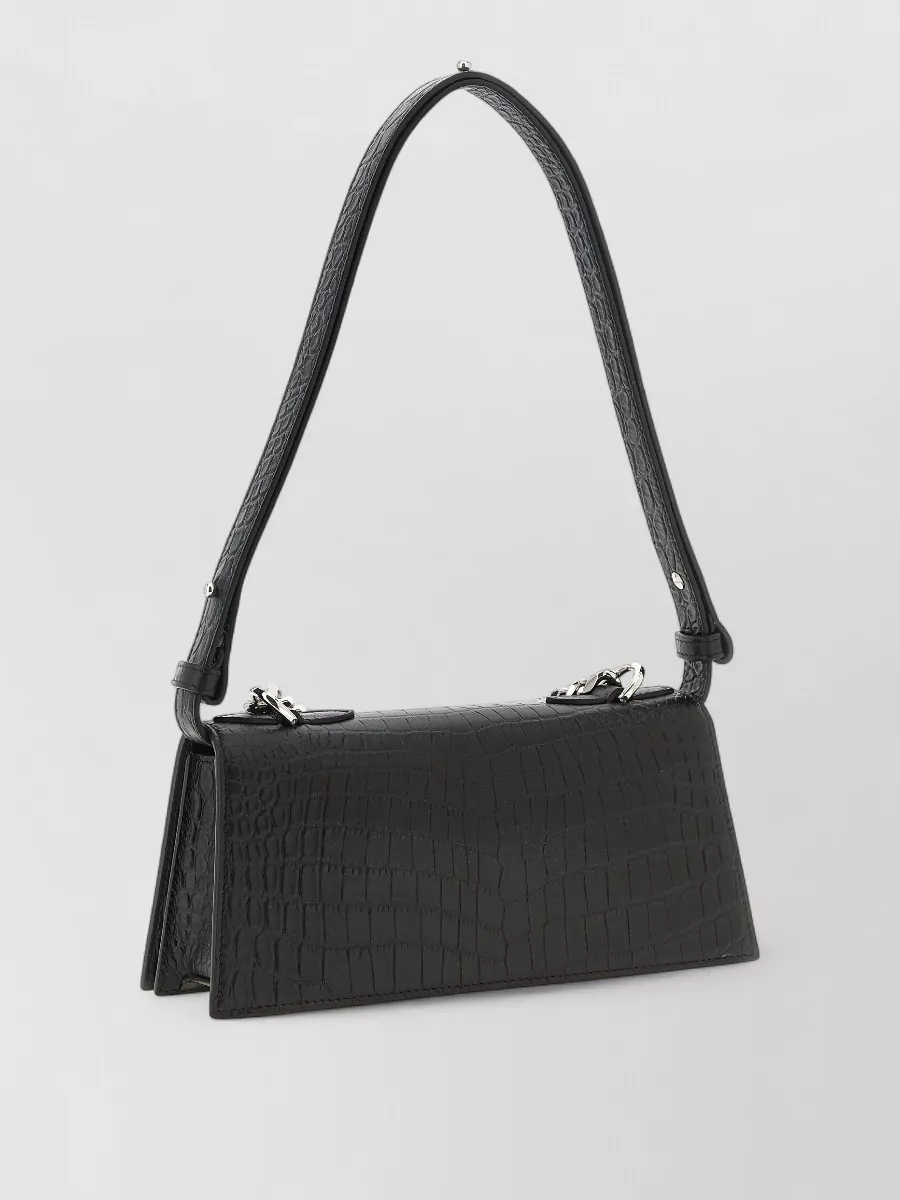 Mc Queen Leather Jewelled Mini Shoulder Bag