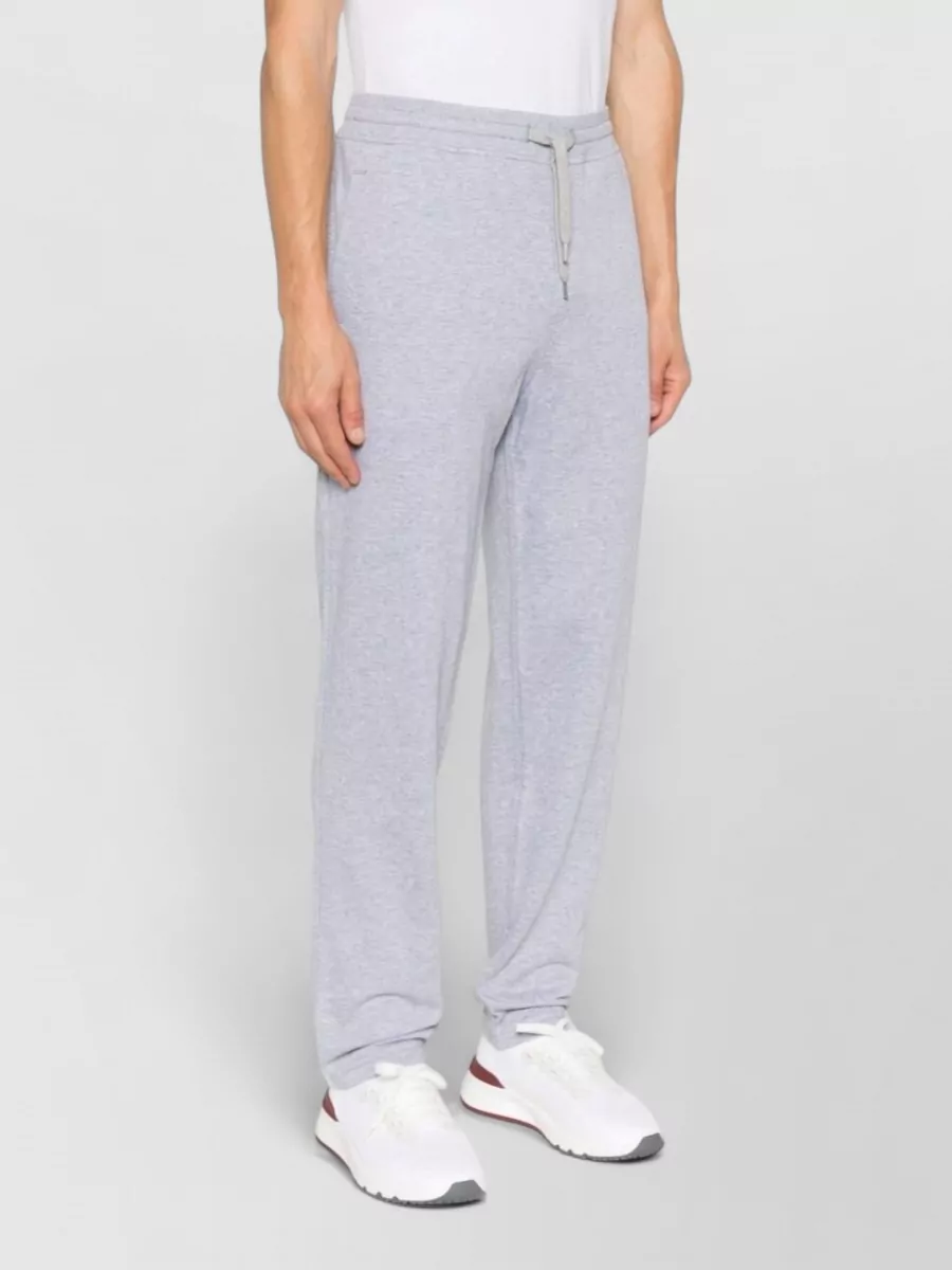 Brunello Cucinelli Mid-Rise Cotton Track Pants