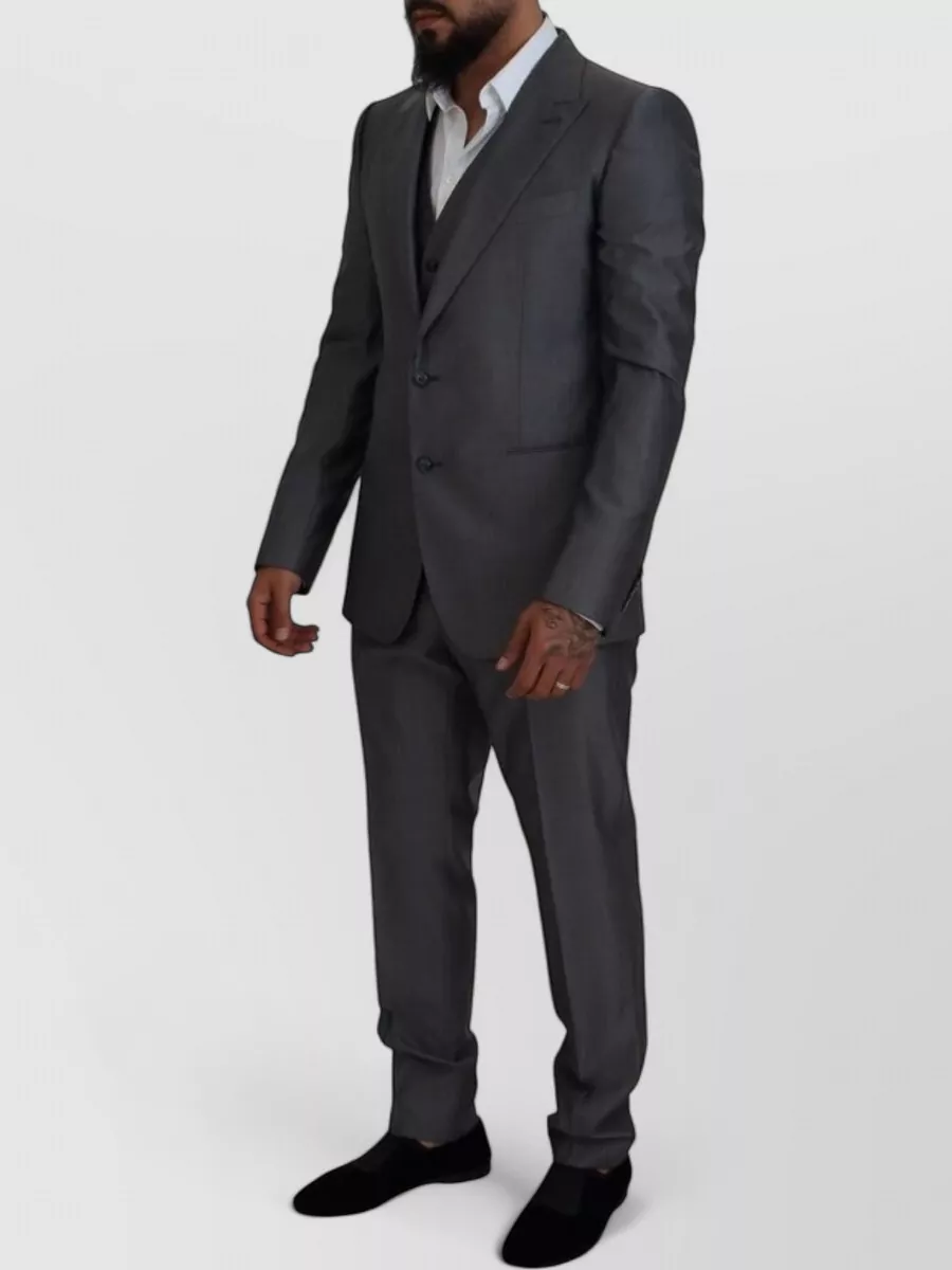 Dolce&Gabbana Silk Wool Slim-Fit Single-Breasted Three-Piece Suit
