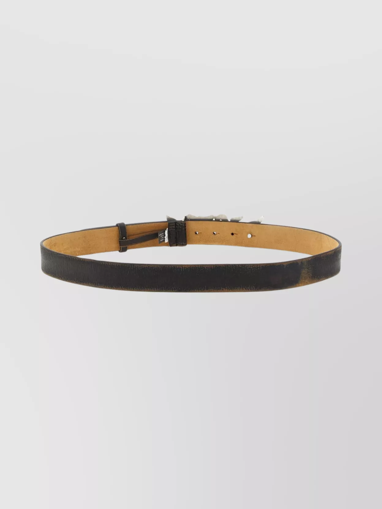 Diesel Adjustable Belt Metallic Buckle In Black
