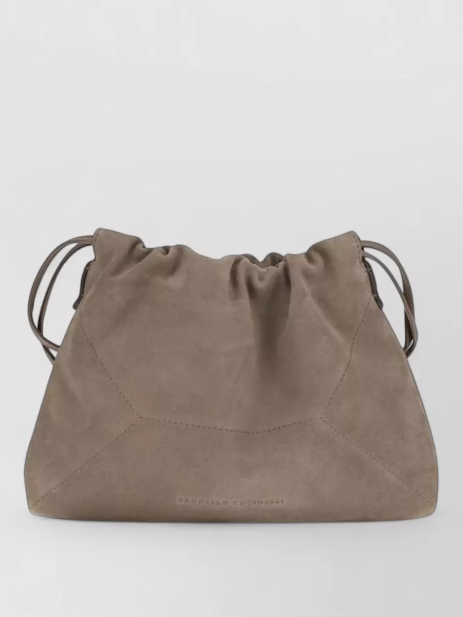 Brunello Cucinelli na leather bucket bag