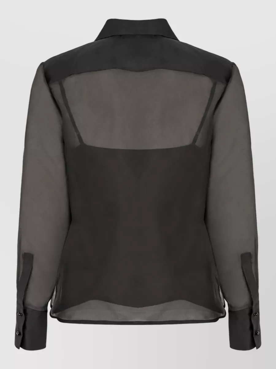S Max Mara Silk Chiffon Shirt
