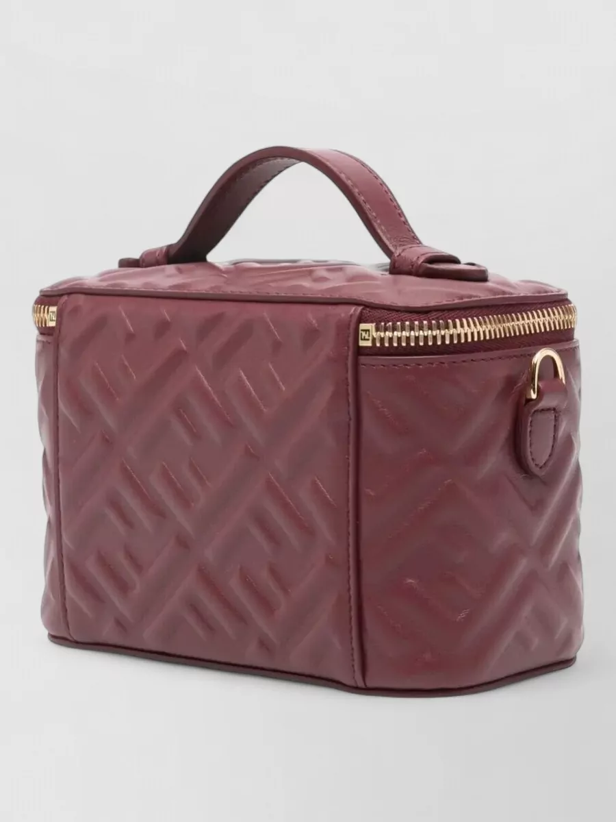 Fendi Vanity Nappa Leather Crossbody Bag Ff Motif