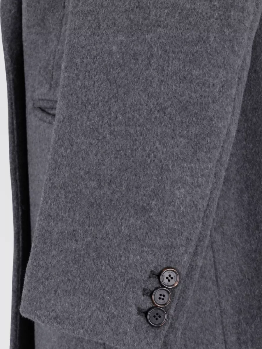 Low Classic Cashmere Wool Single Breasted Coat