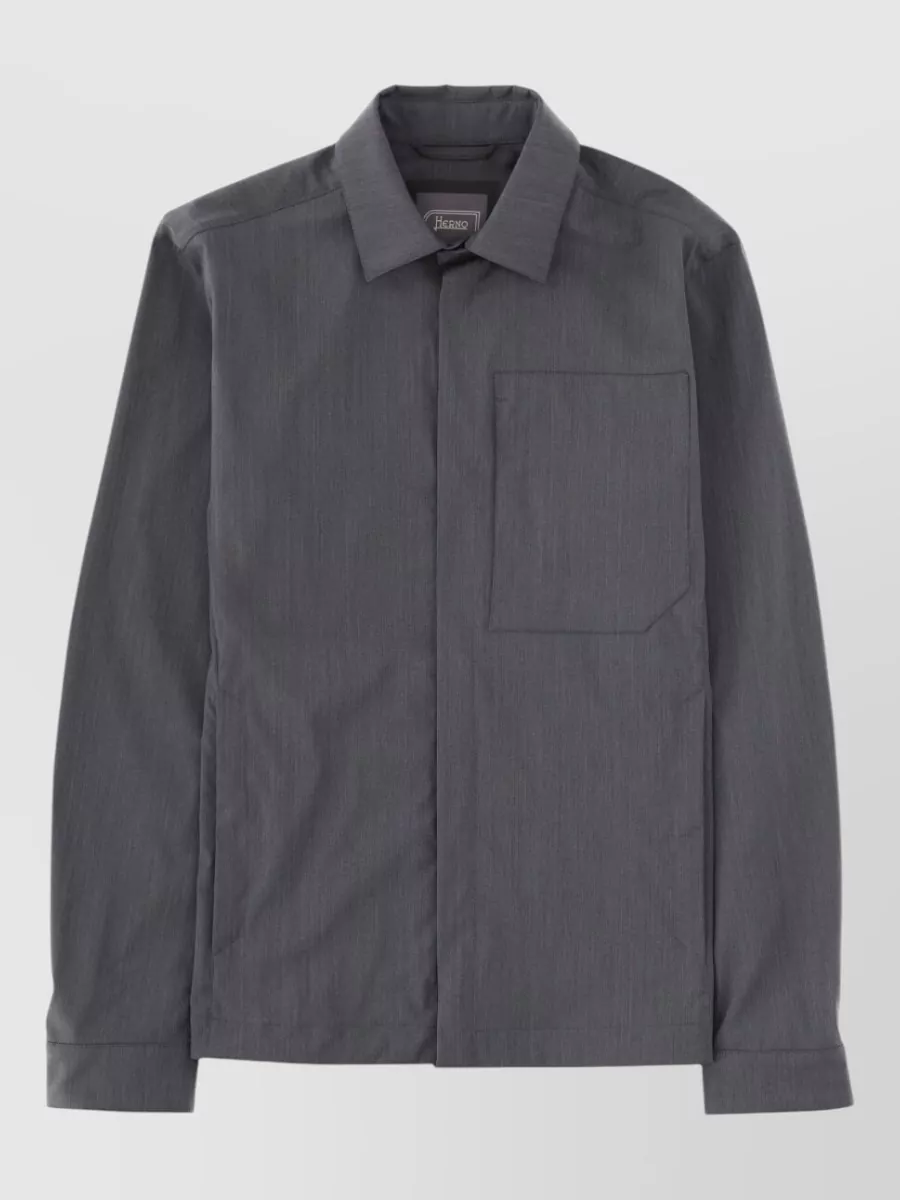 Herno regular-fit shirt jacket
