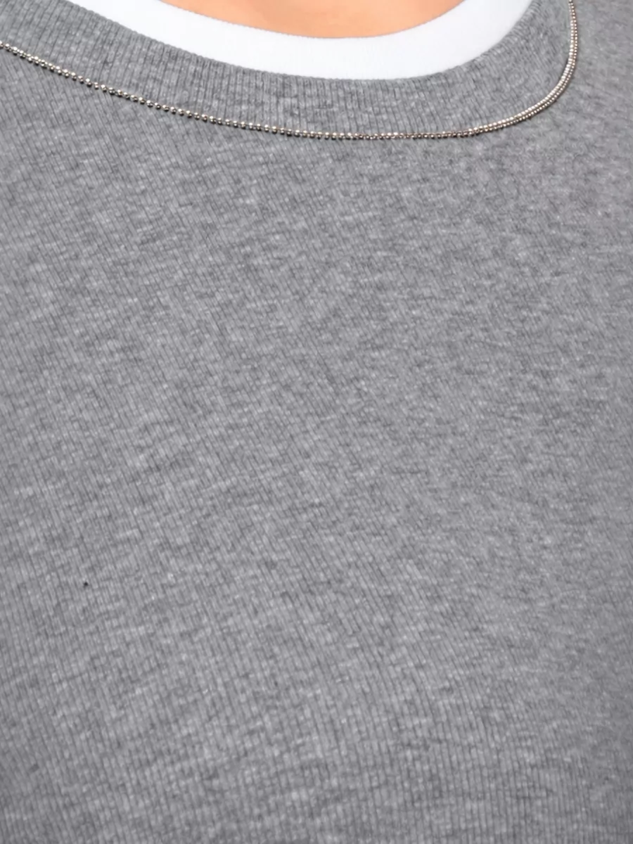 Peserico Cotton Crewneck Long-Sleeve T-Shirt