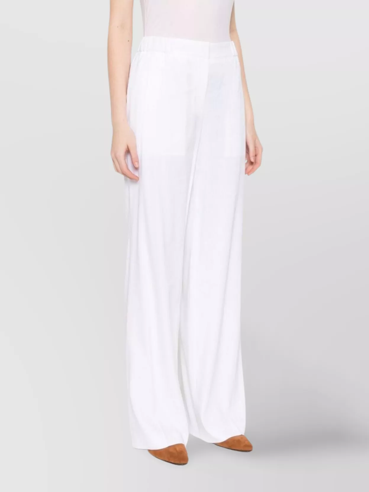 Hugo Boss Trousers Linen Elasticated Waistband