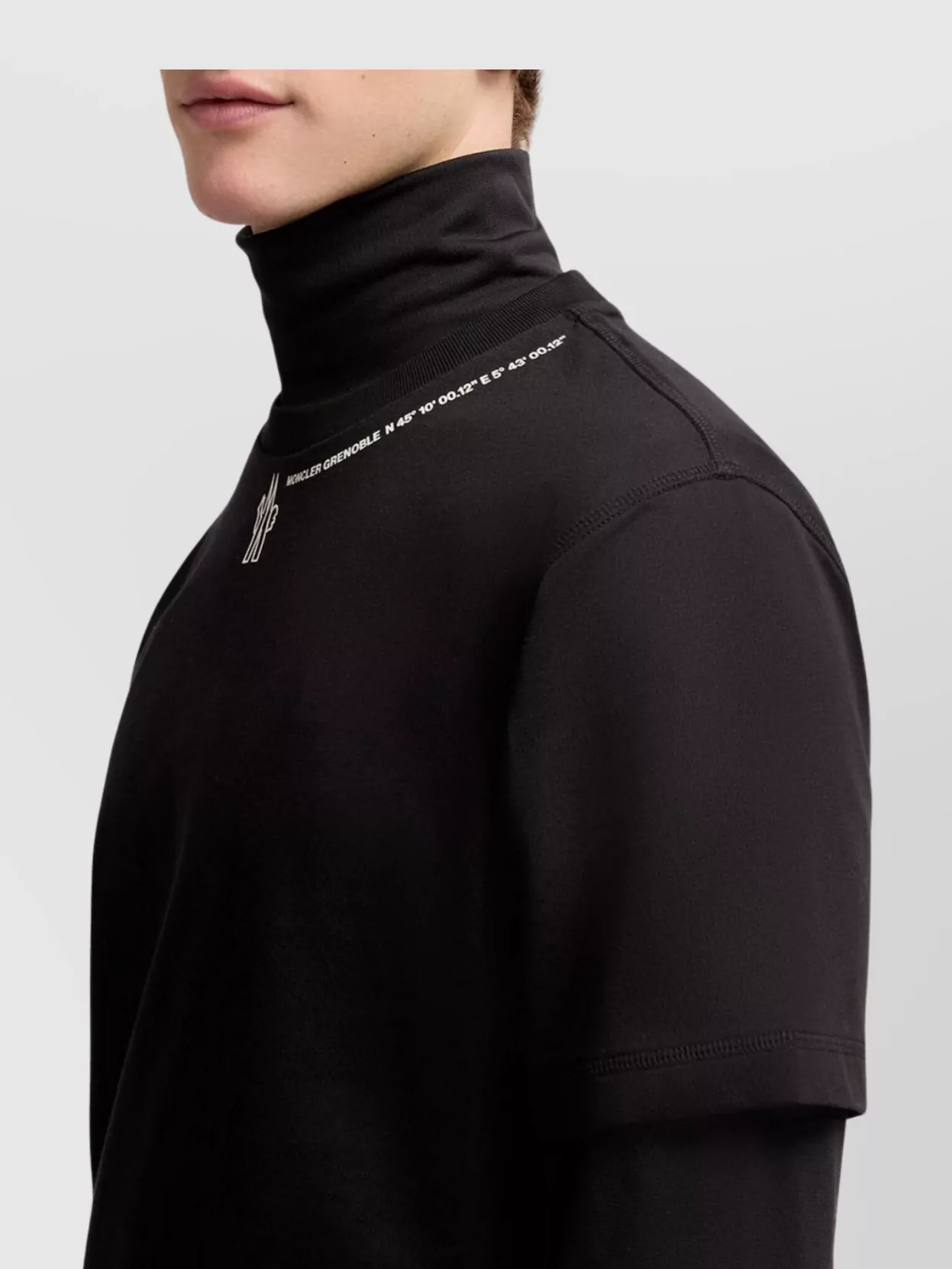 Moncler Grenoble Crewneck T-Shirt Embroidery Detail