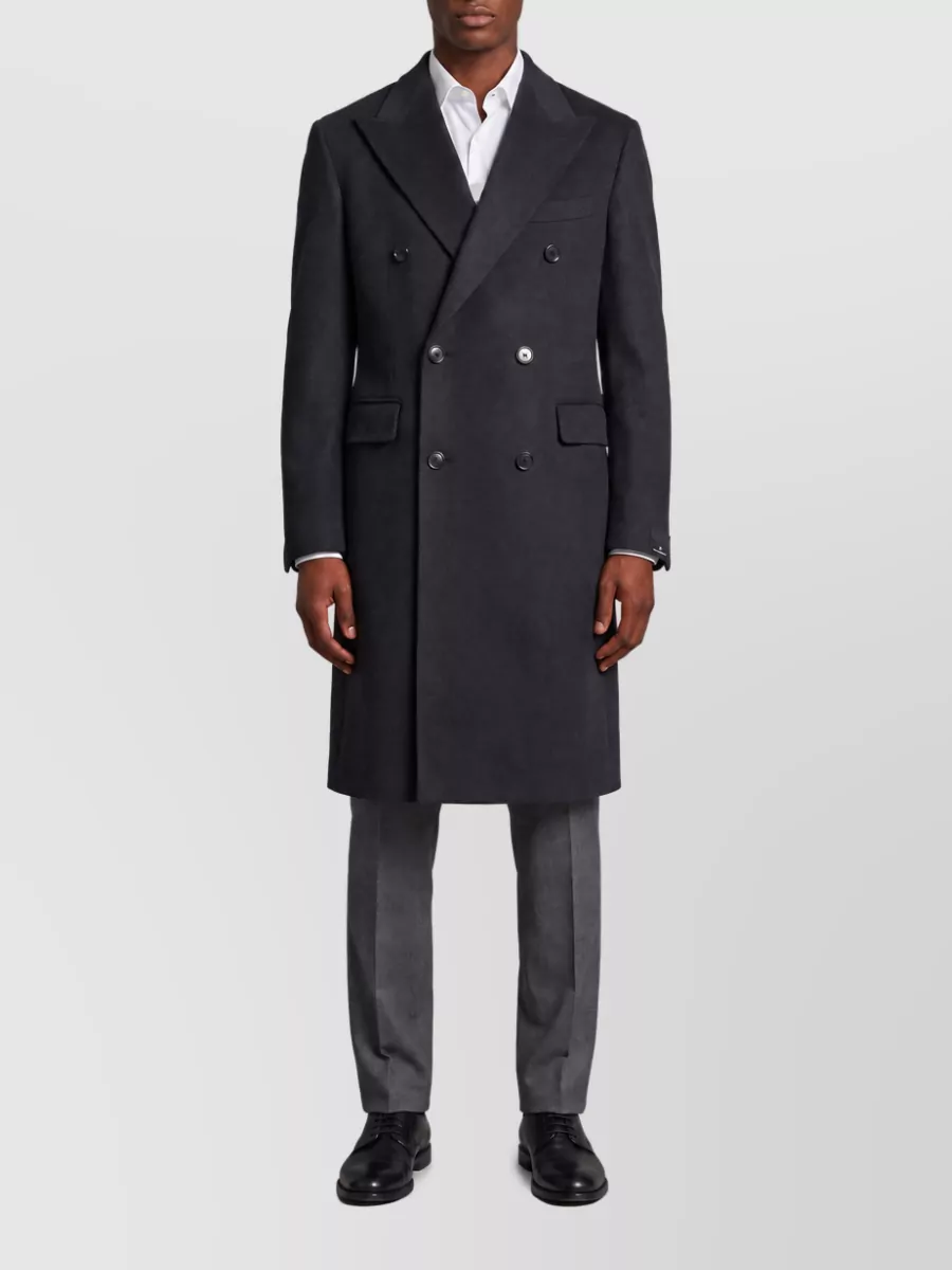 Tagliatore cashmere double-breasted coat